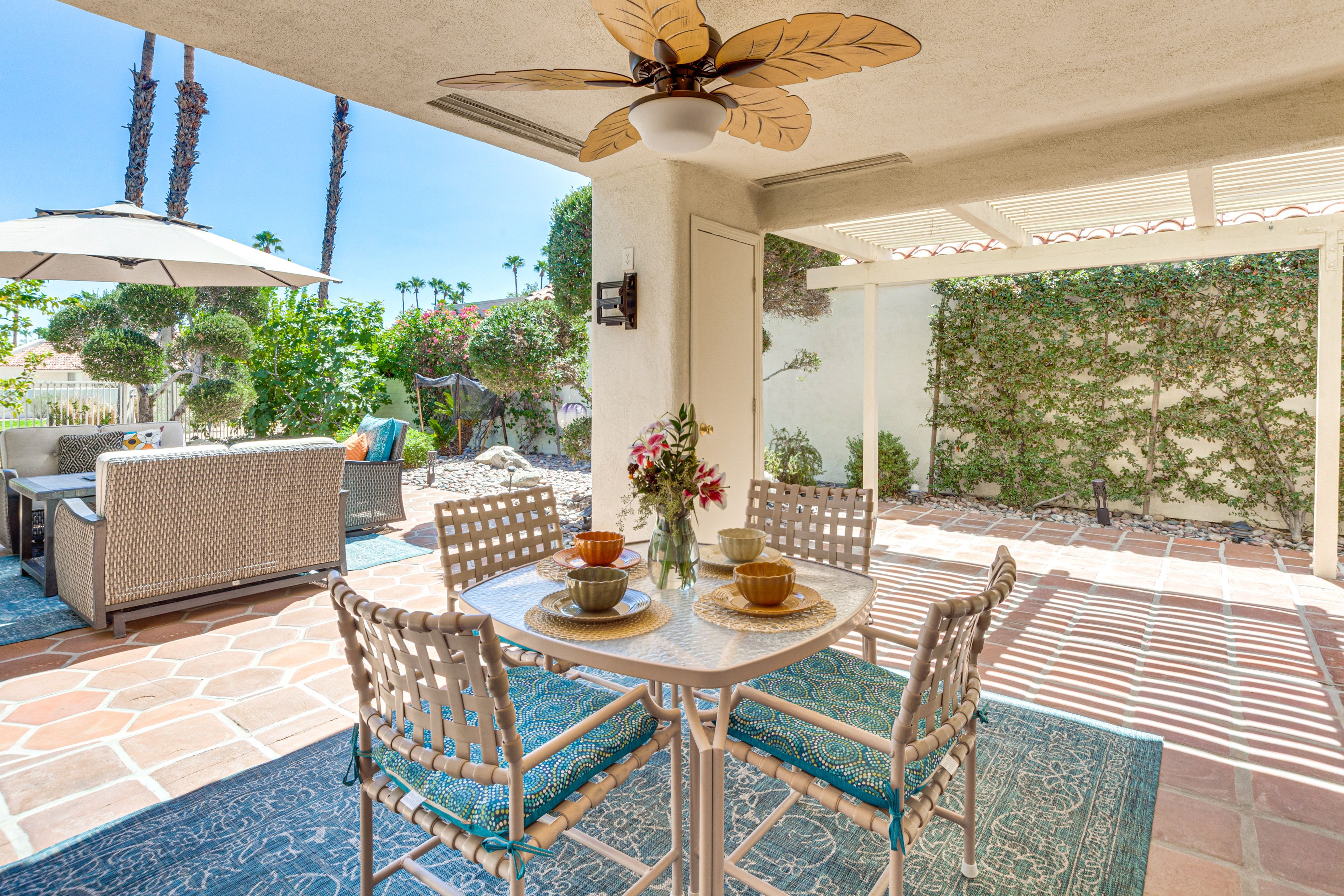 Covered Patio | Dining Area | Gas Grill