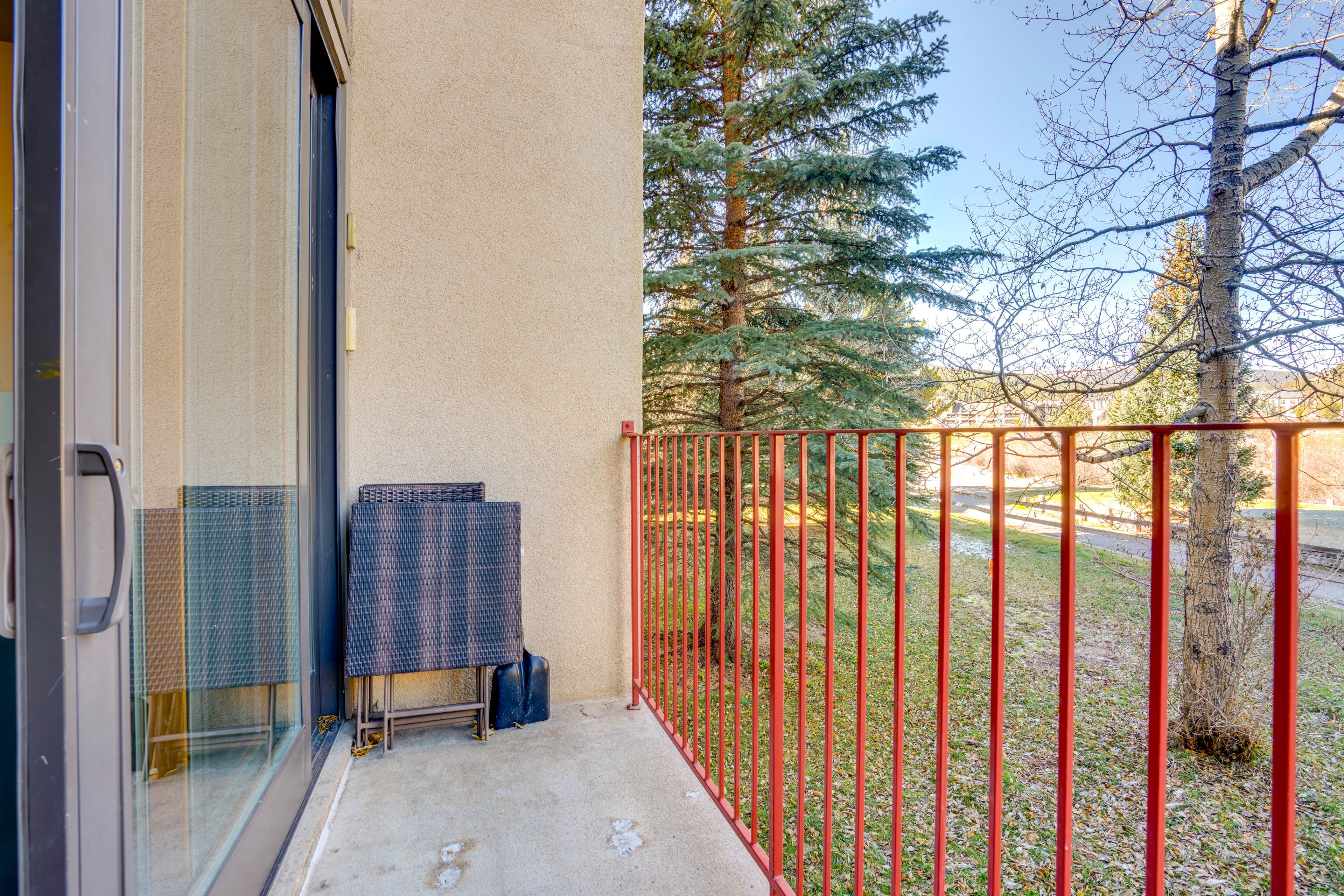 Small Private Patio | Mountain Views