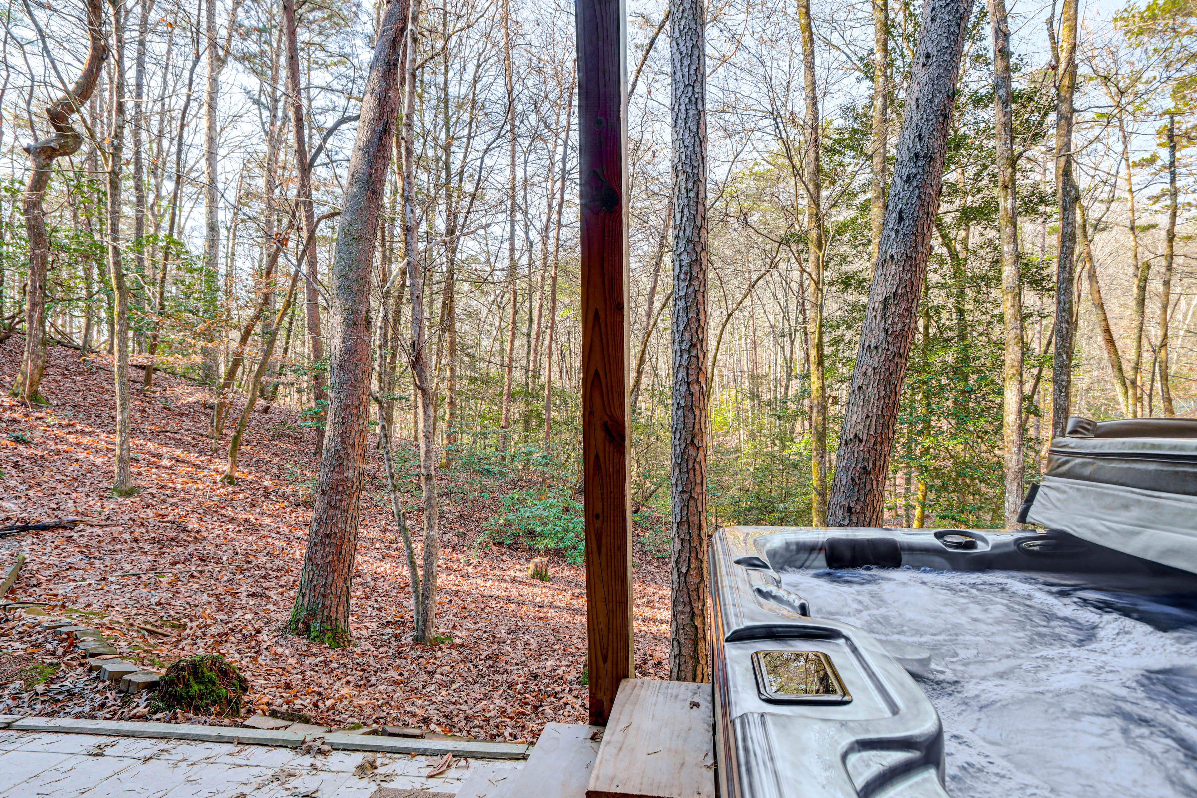 Covered Patio | Private Hot Tub | Gas & Charcoal Grills