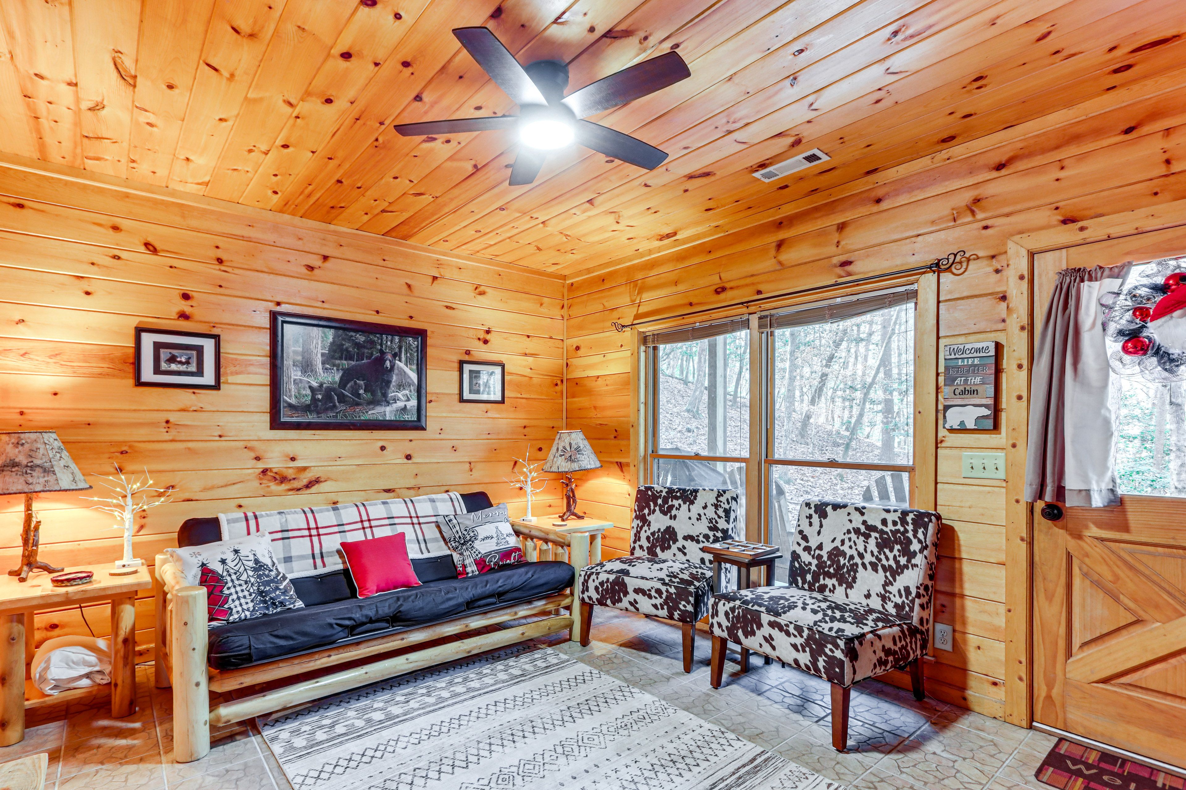 Game Room | Full Futon | Ping-Pong/Pool Table Combo | Lower Level