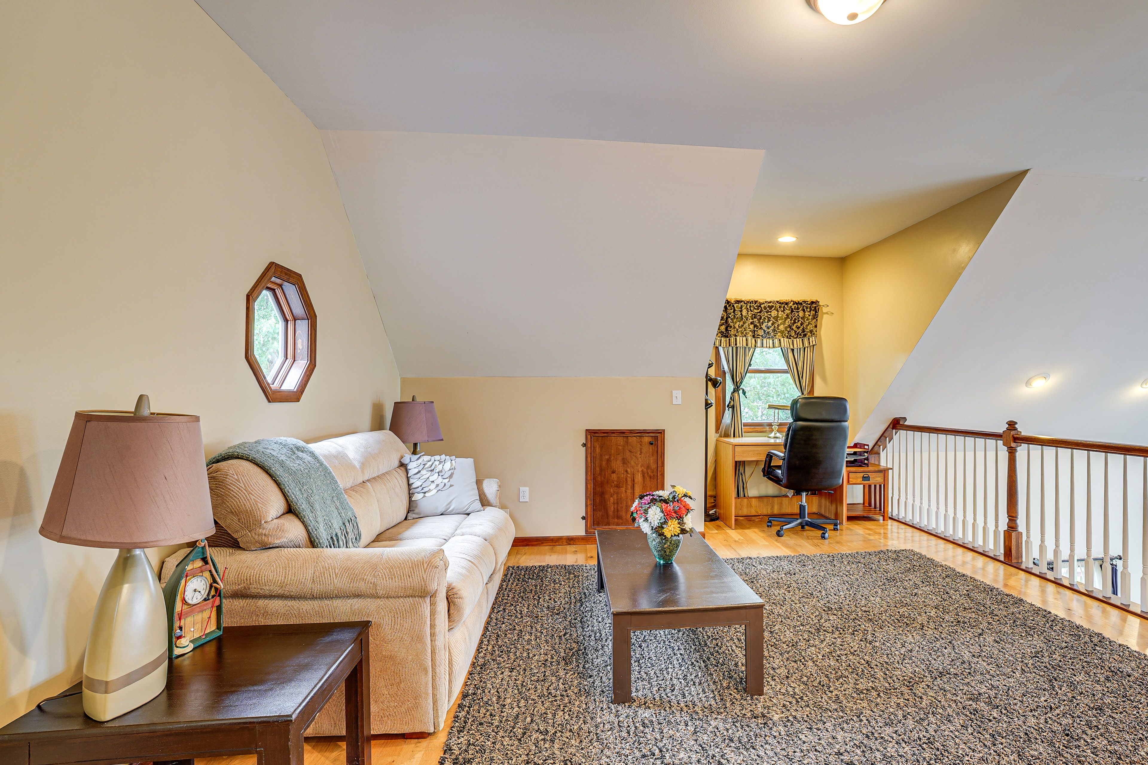 Loft | Full Sleeper Sofa | Laptop-Friendly Workspace | 2nd Floor