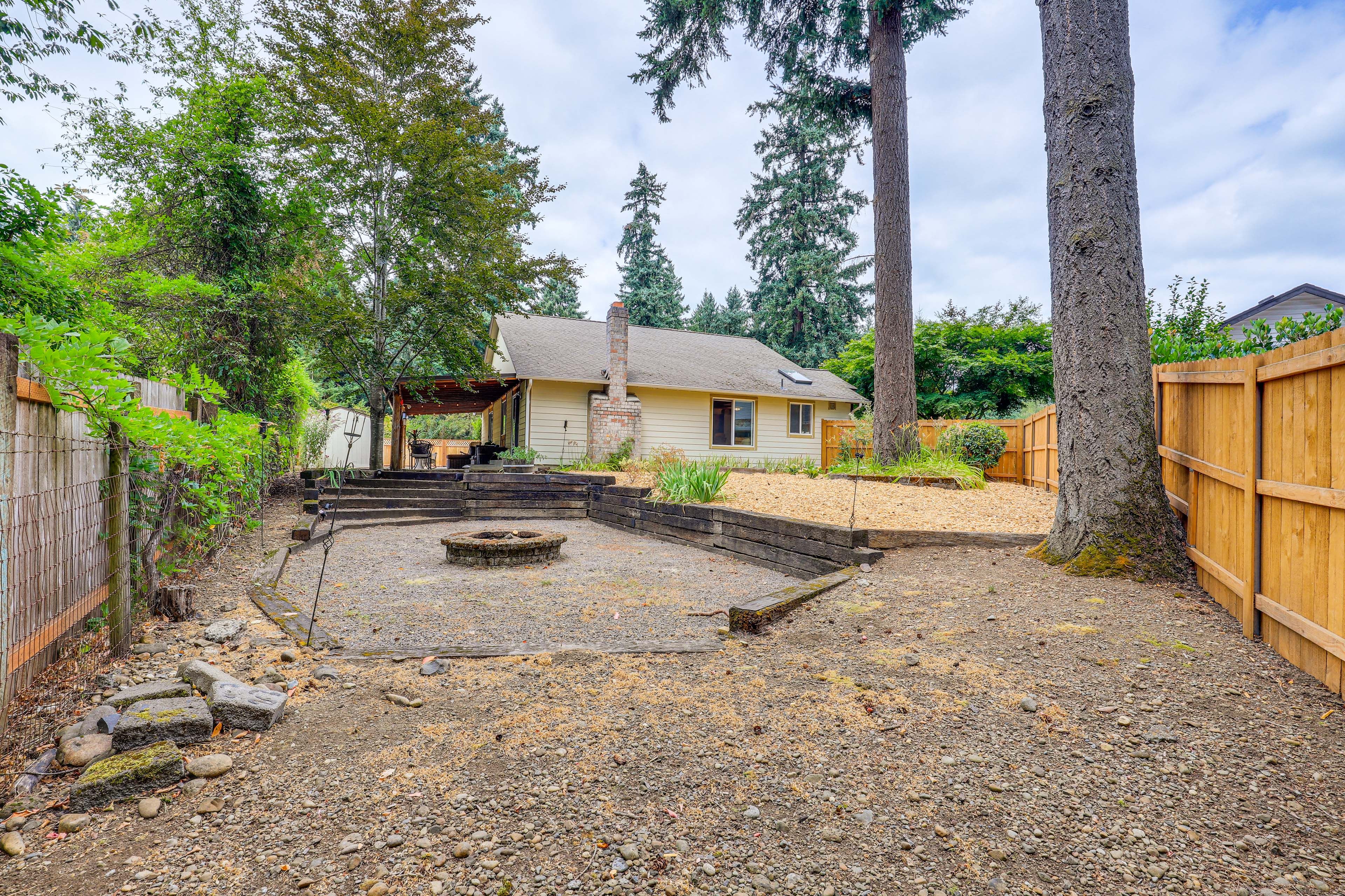 House Exterior | Fenced Backyard | Fire Pit