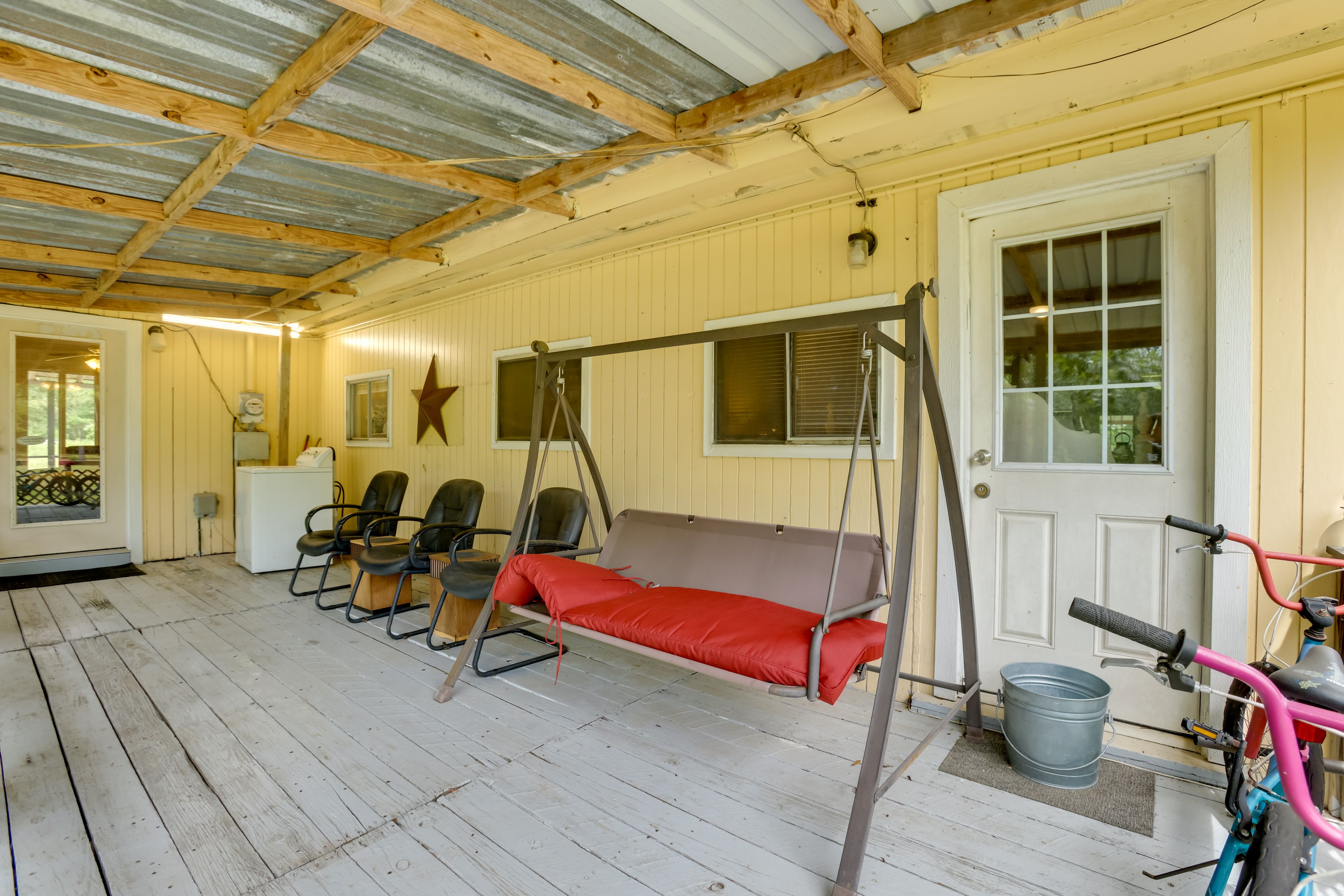 Back Deck | Bicycles Provided | Seating