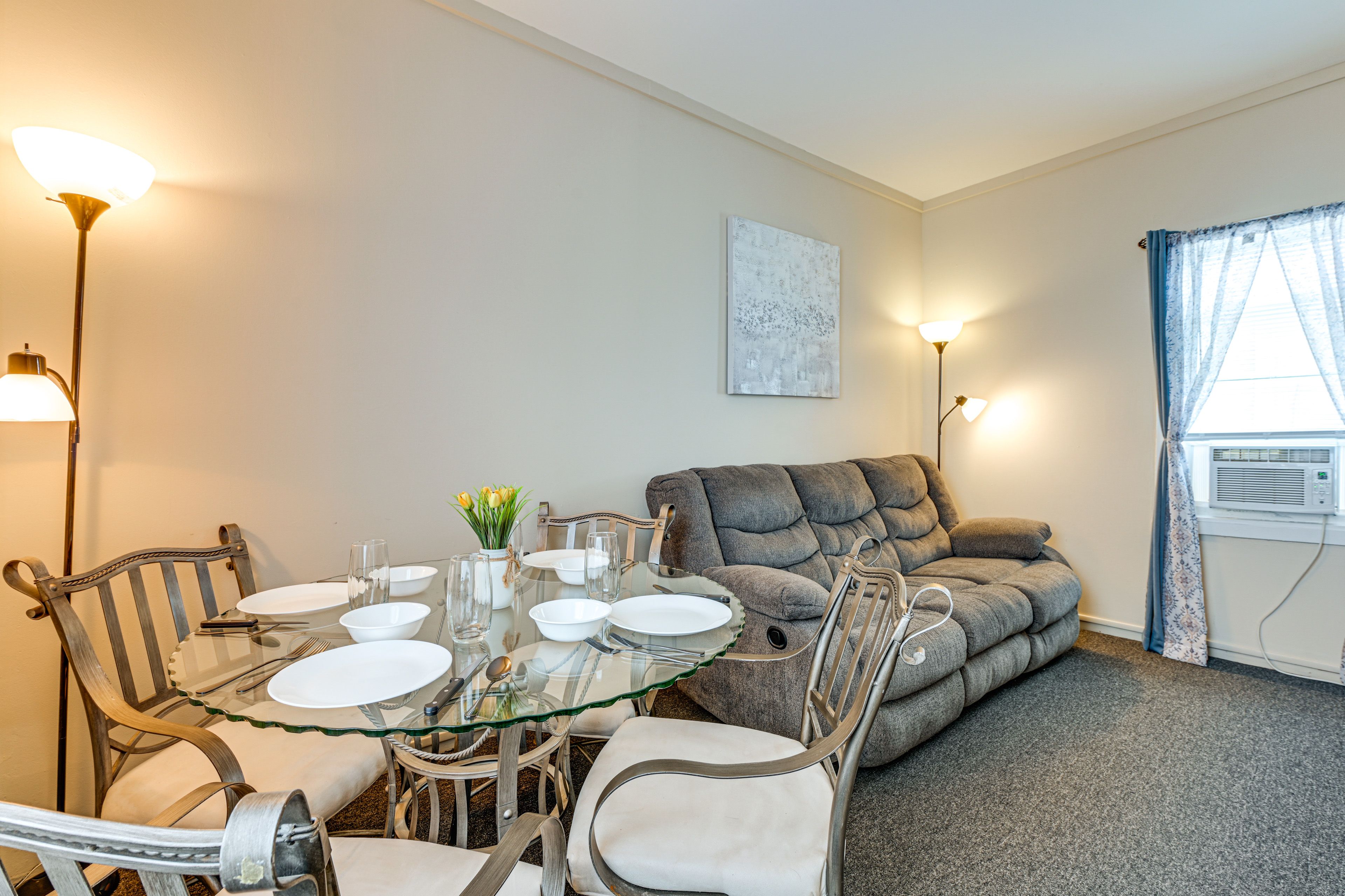 Living Room | Dining Area | Dishware & Flatware Provided | 1st Floor