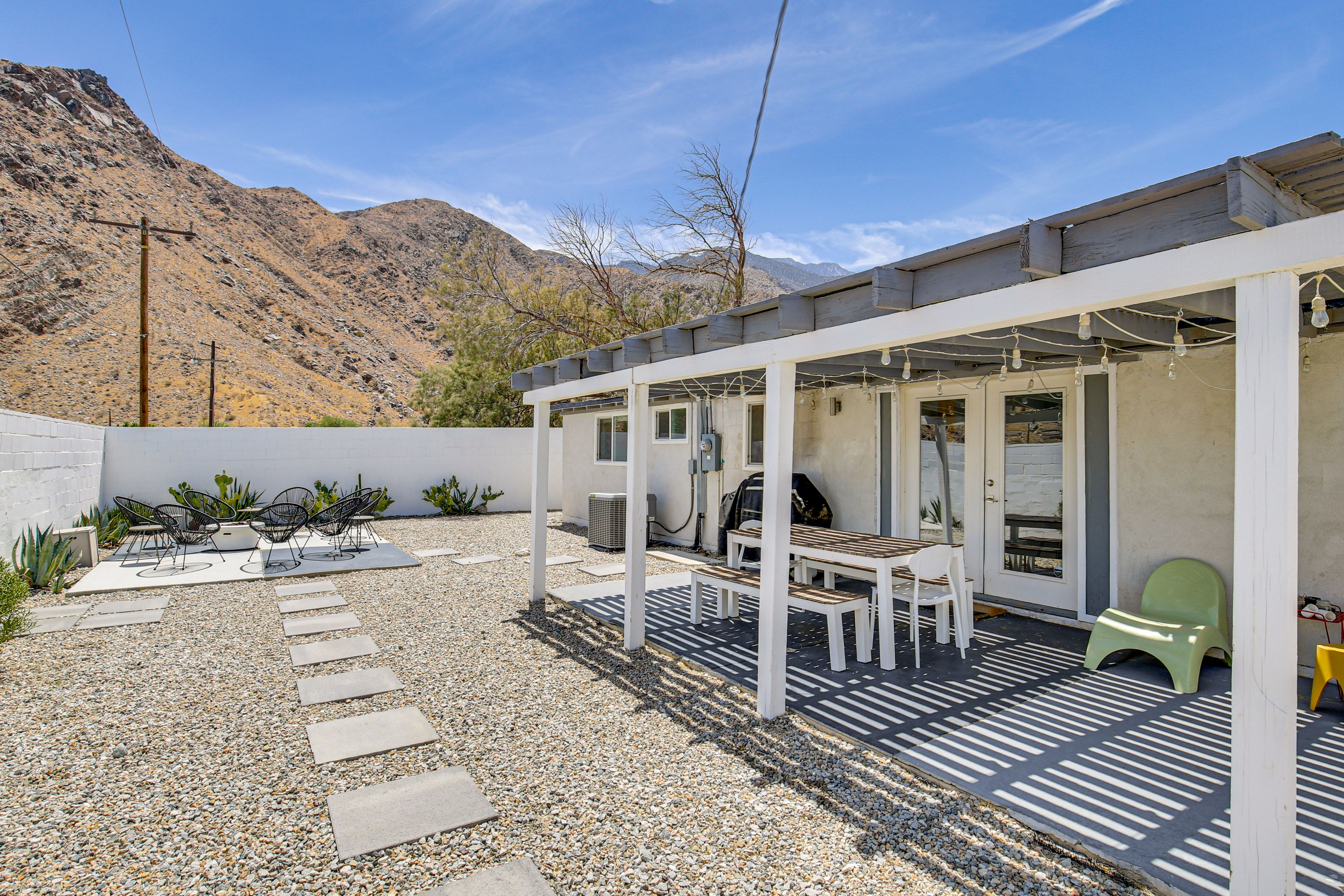 Palm Springs Vacation Rental | 4BR | 2BA | 1,400 Sq Ft | Small Step to Enter