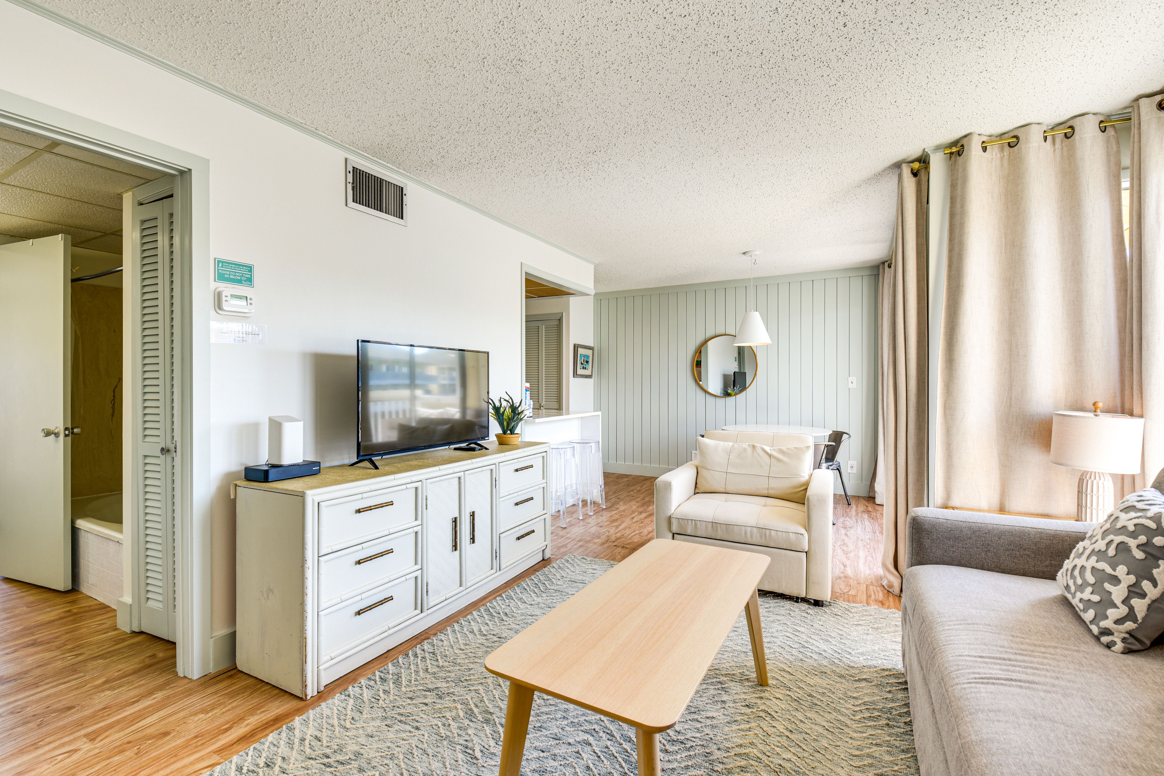 Property Interior | Single-Story Condo | Free WiFi | Central A/C & Heating