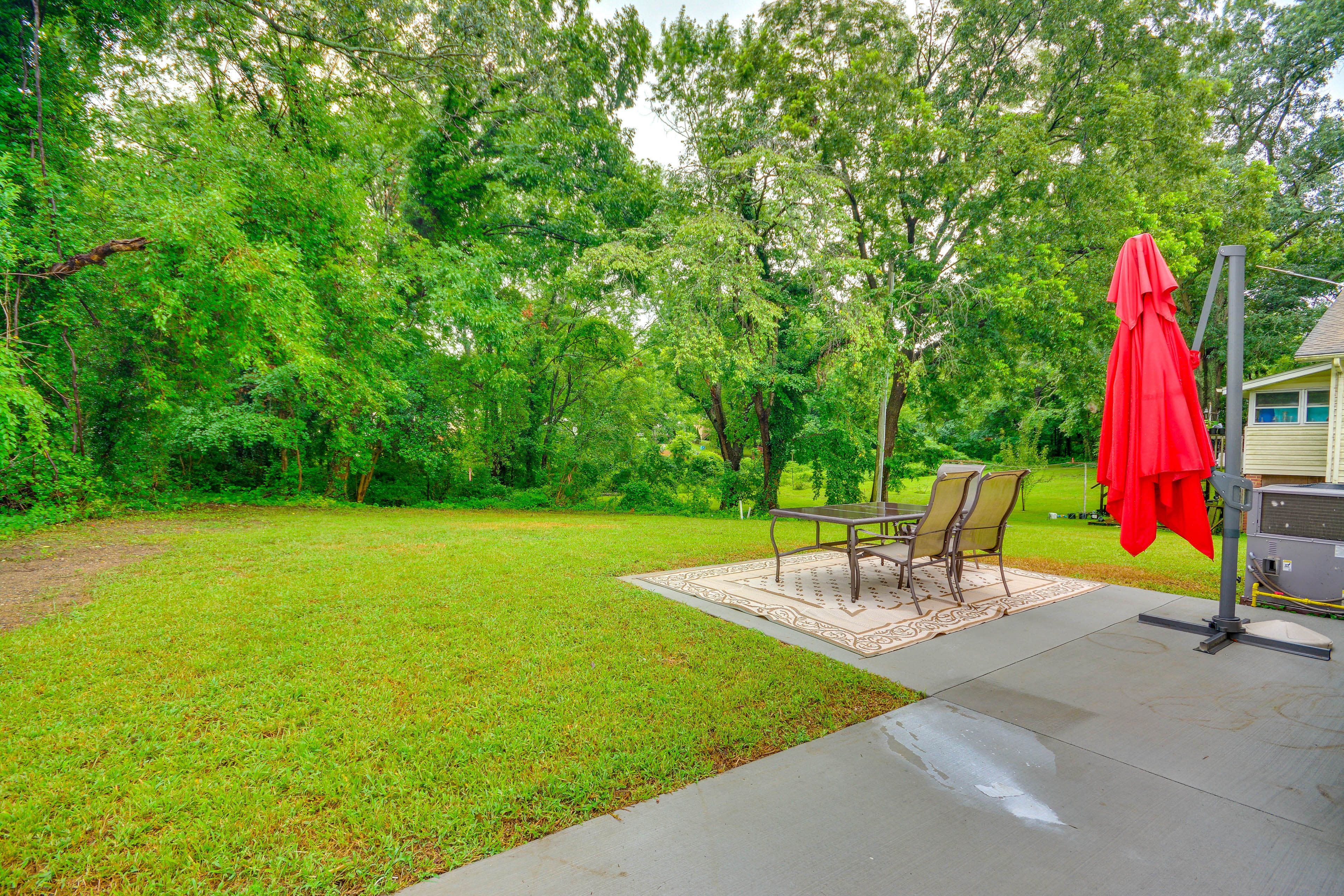 Private Backyard Area