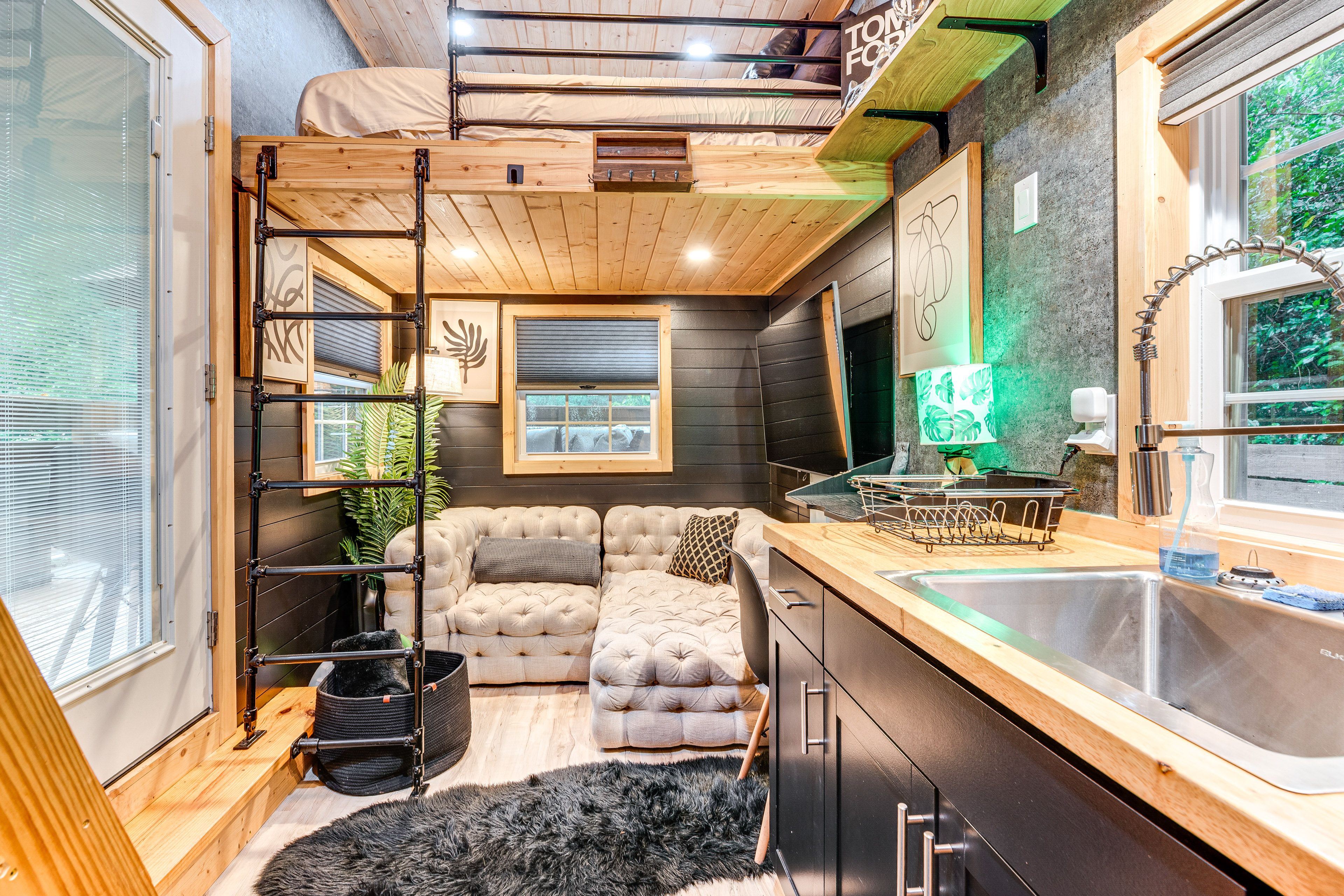 Property Interior | Single-Story Studio w/ Loft | Mini-Split A/C & Heating