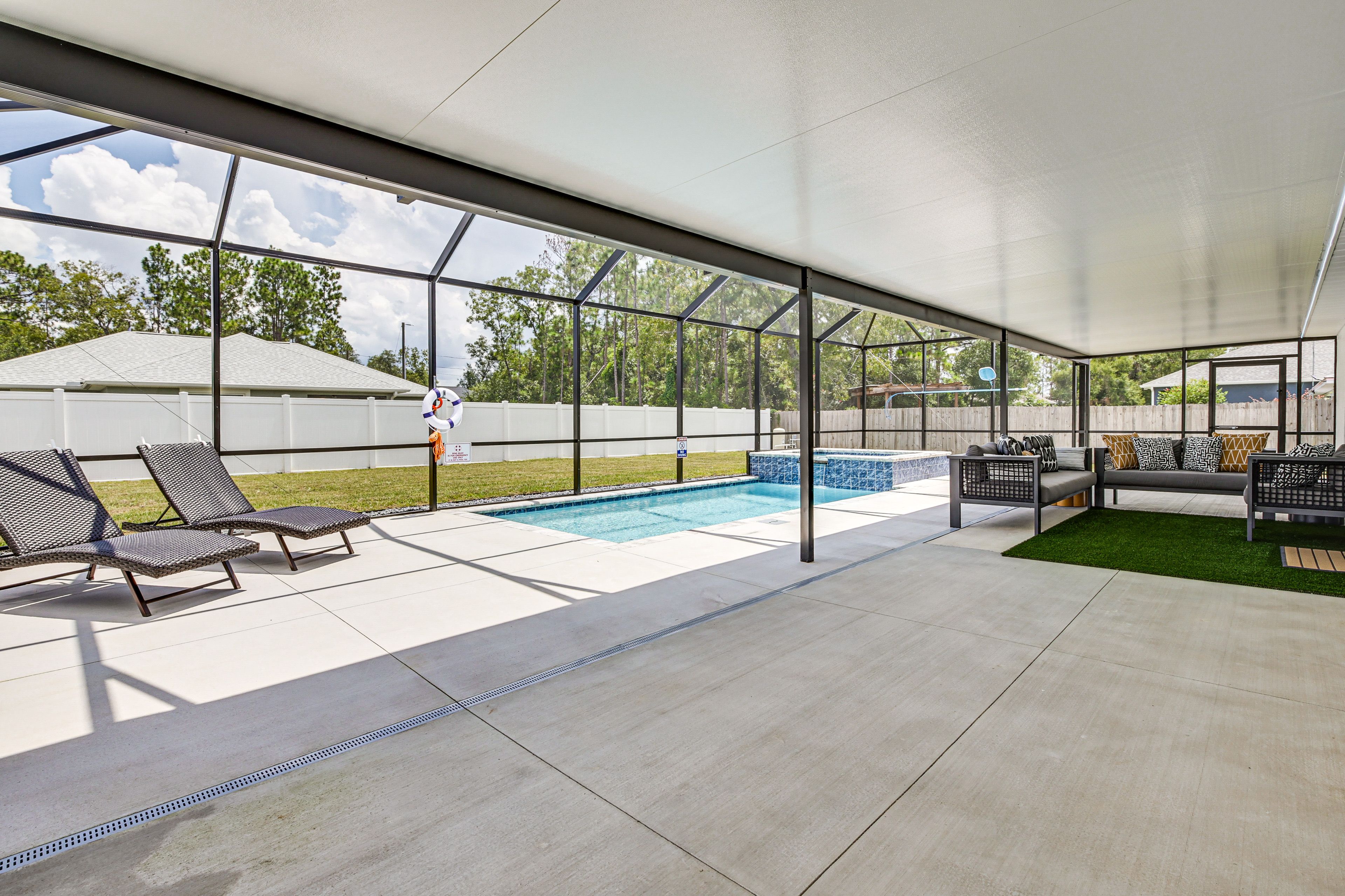 Lanai | Heated Pool | 8-Person Spa