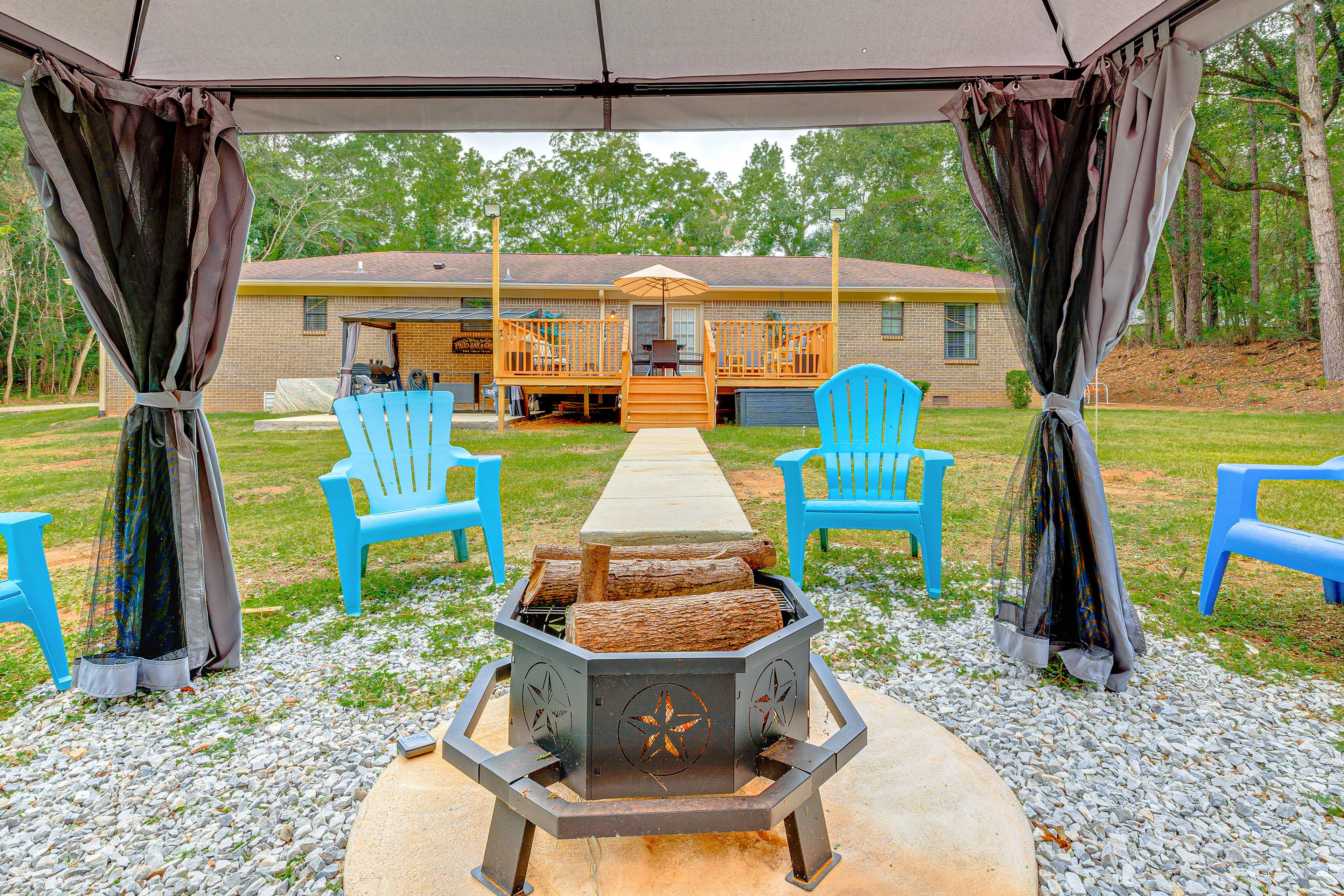 Gazebo w/ Wood-Burning Fire Pit