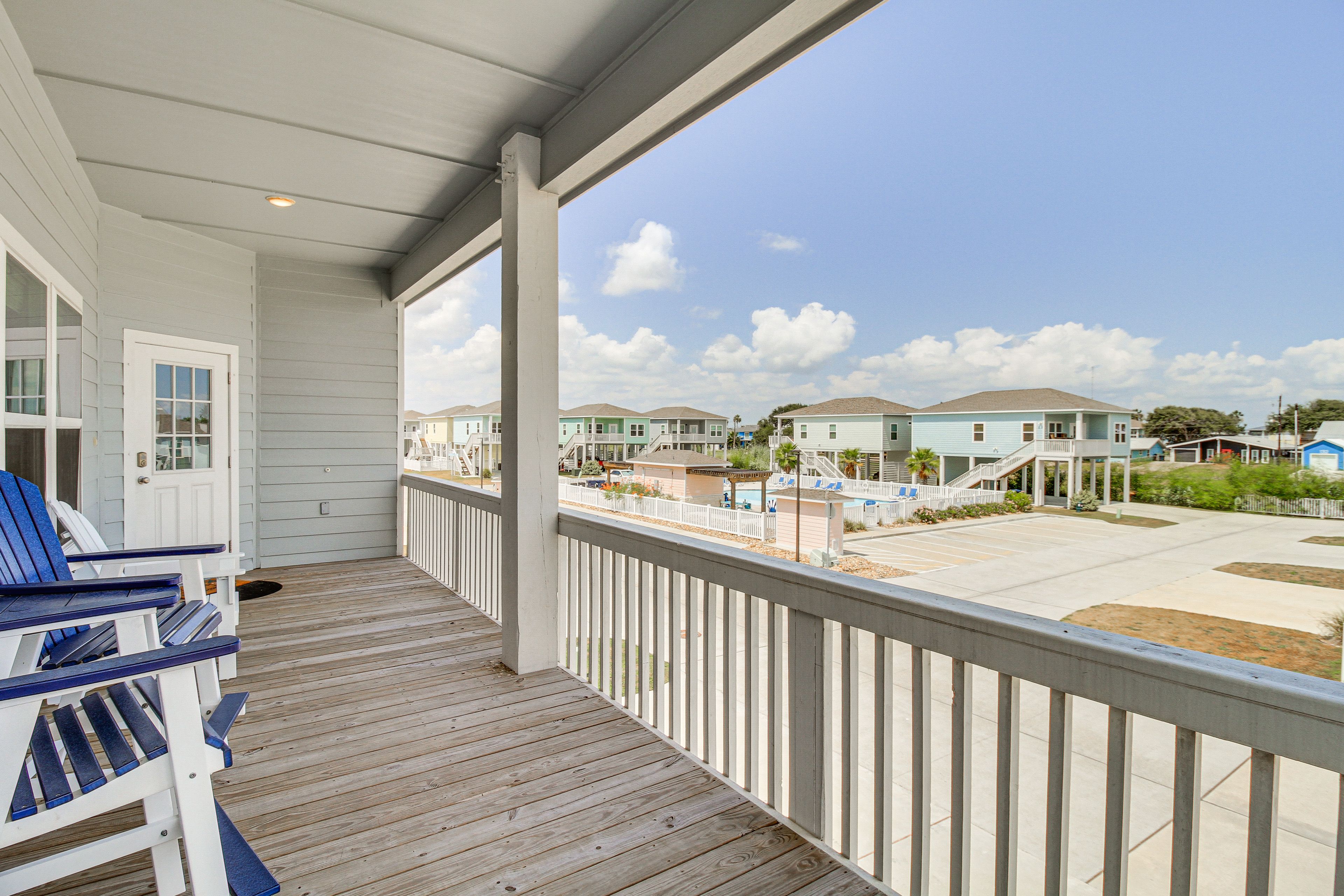 Rockport Vacation Rental | 3BR | 2BA | 1,237 Sq Ft | Exterior Staircase to Enter