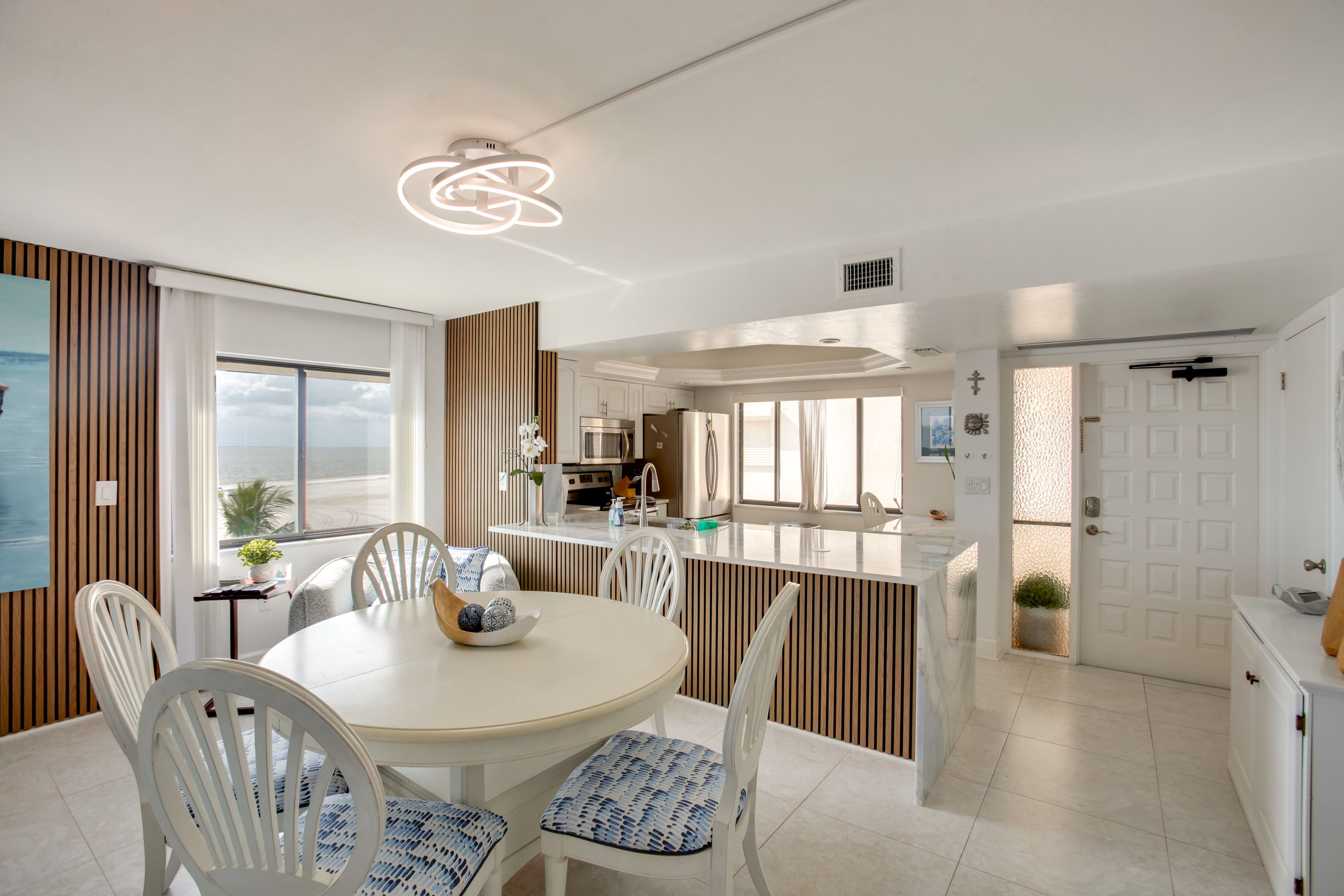 Dining Area | Ocean Views | Single-Story Unit