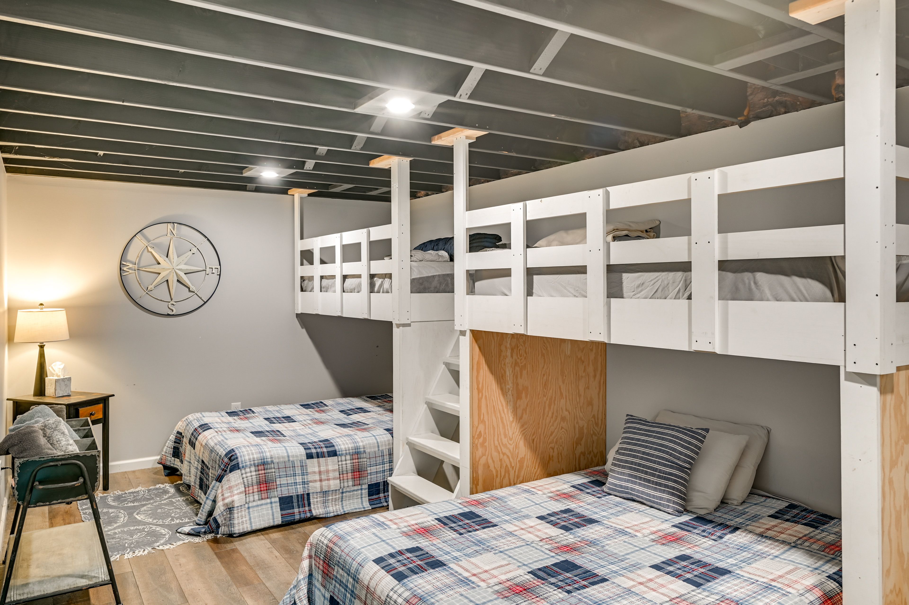 Bedroom 3 | 2 Queen Beds | 2 Lofted Twin Beds | Lower Level
