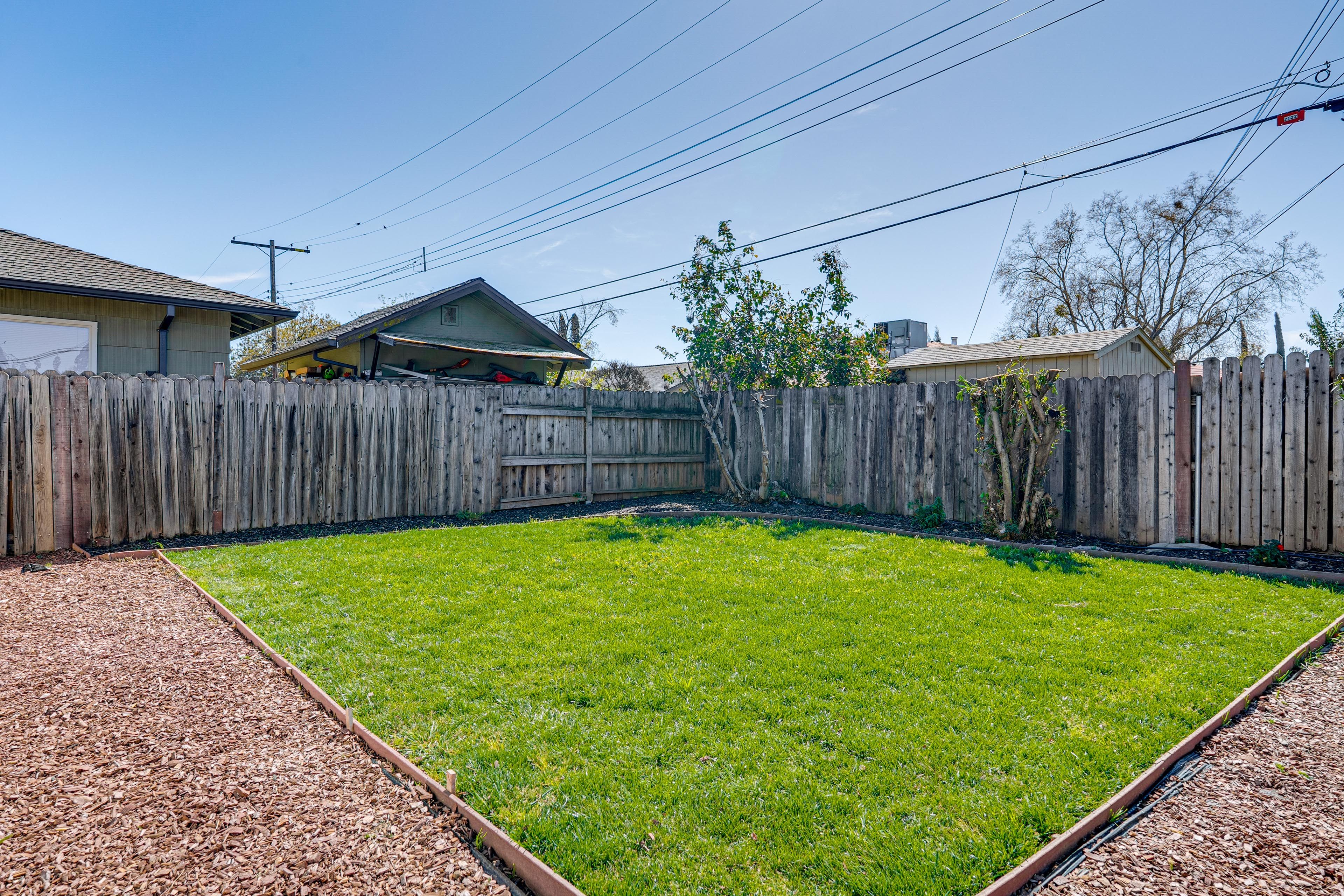 Fully Fenced Backyard