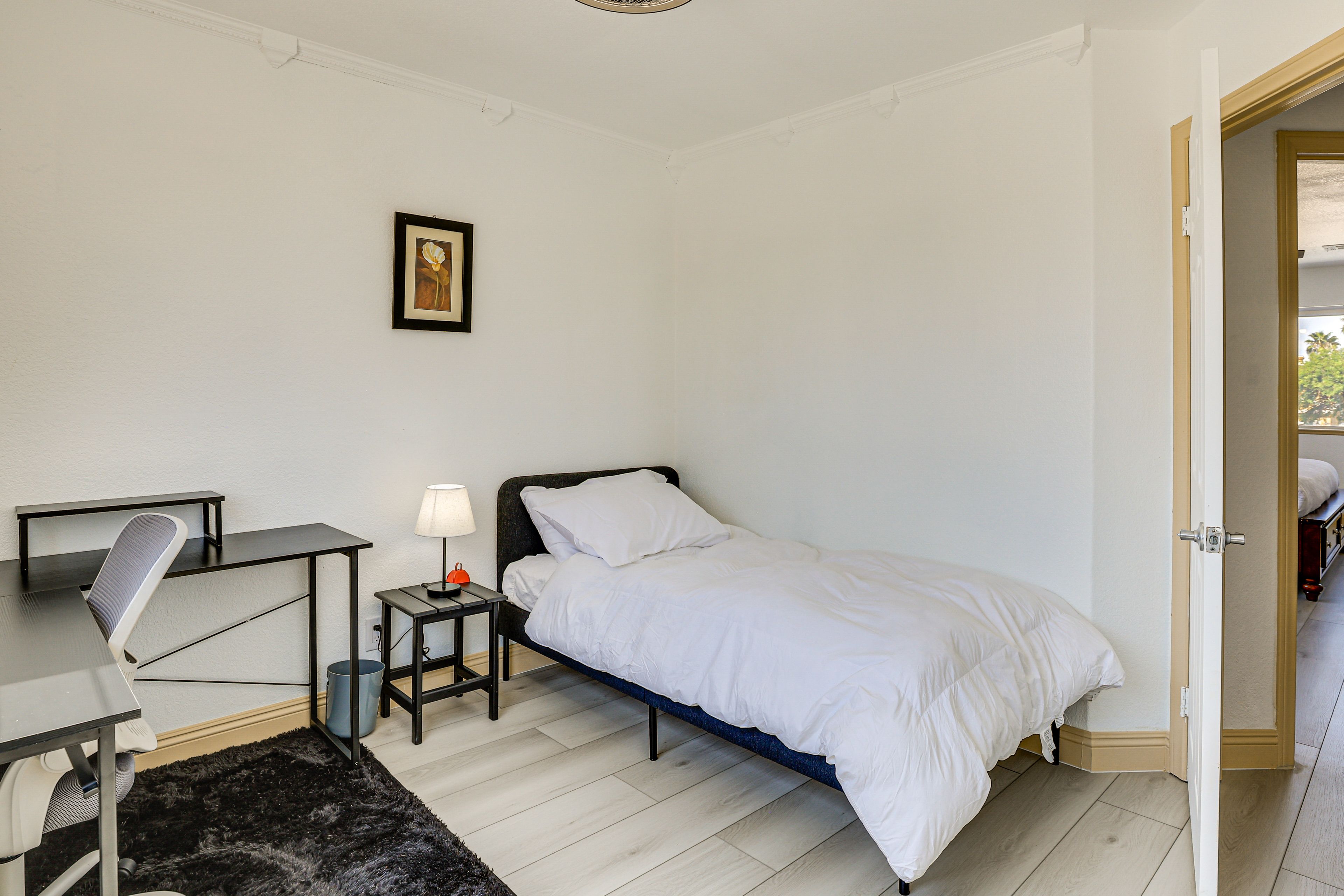 Bedroom 3 | 2nd Floor | Twin Bed | Laptop-Friendly Workspace