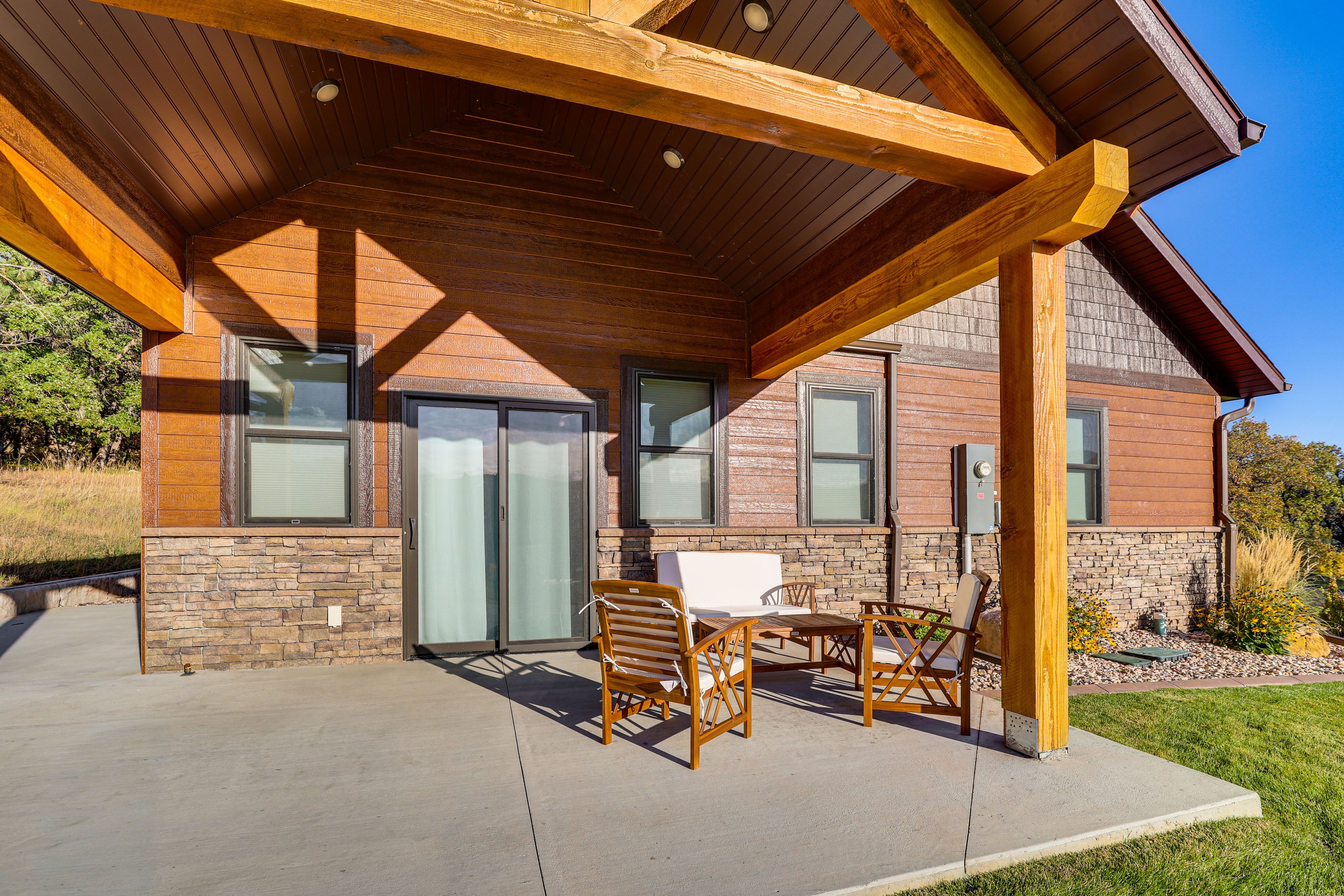 Furnished Patio | Mountain & Golf Course Views