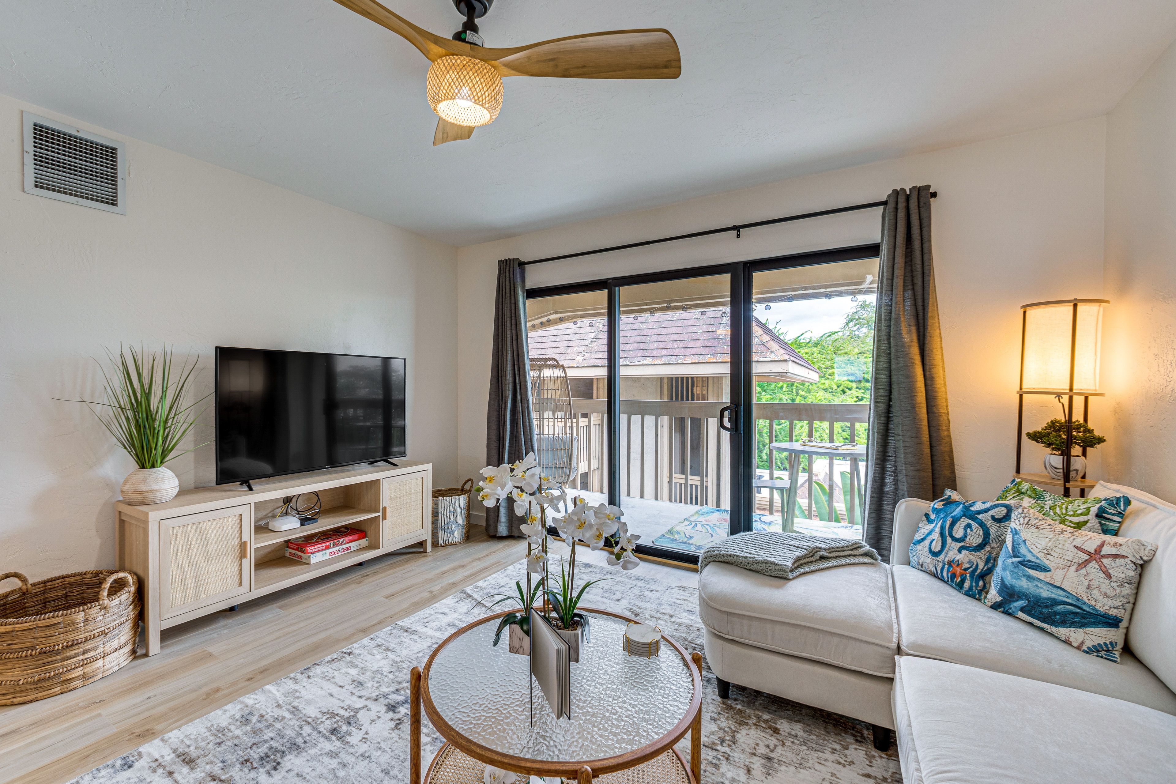 Living Room | Free WiFi | Smart TV | Central A/C & Heat | Single-Story Condo