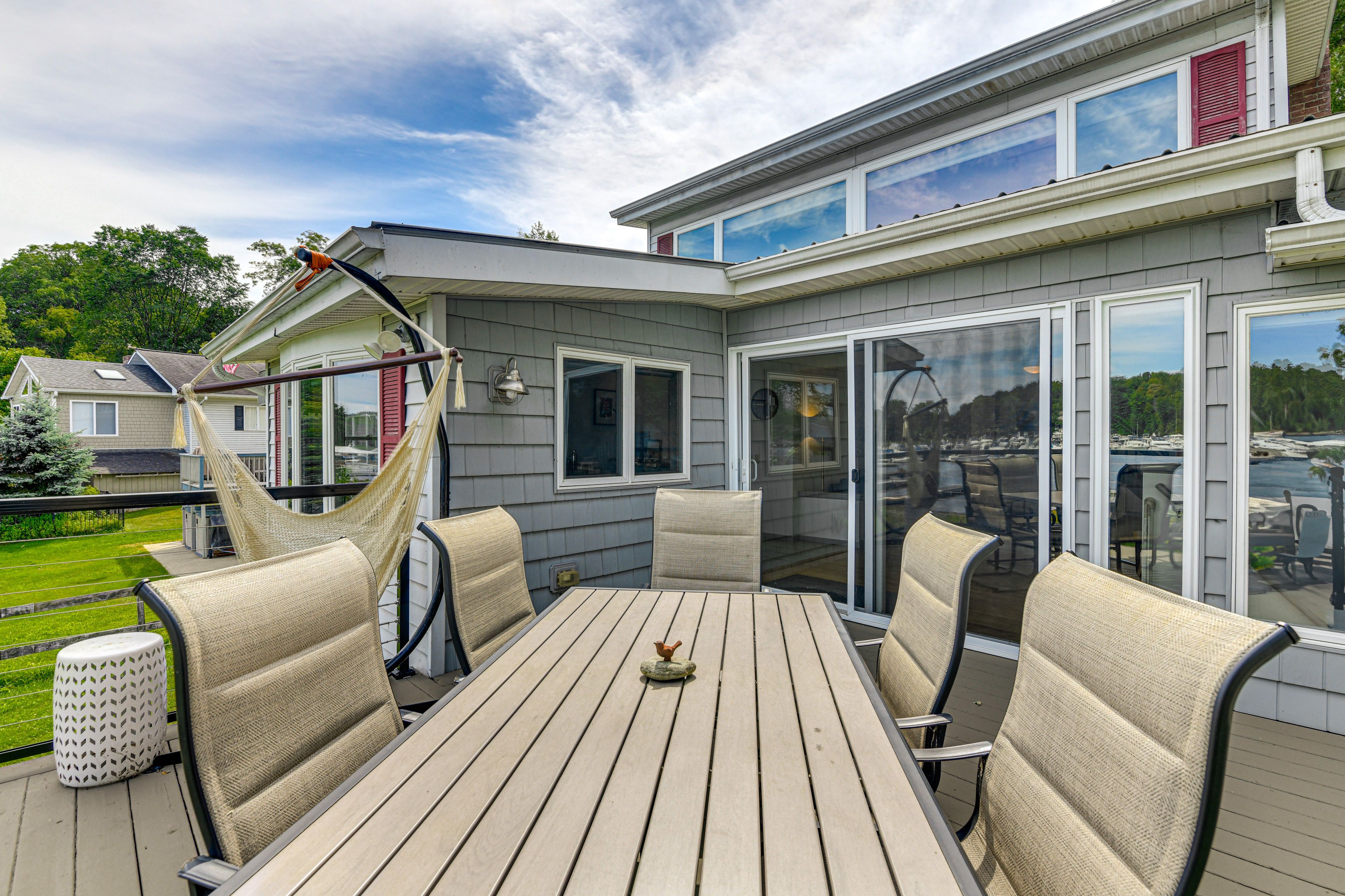 Deck | 3-Story Home | Main Level