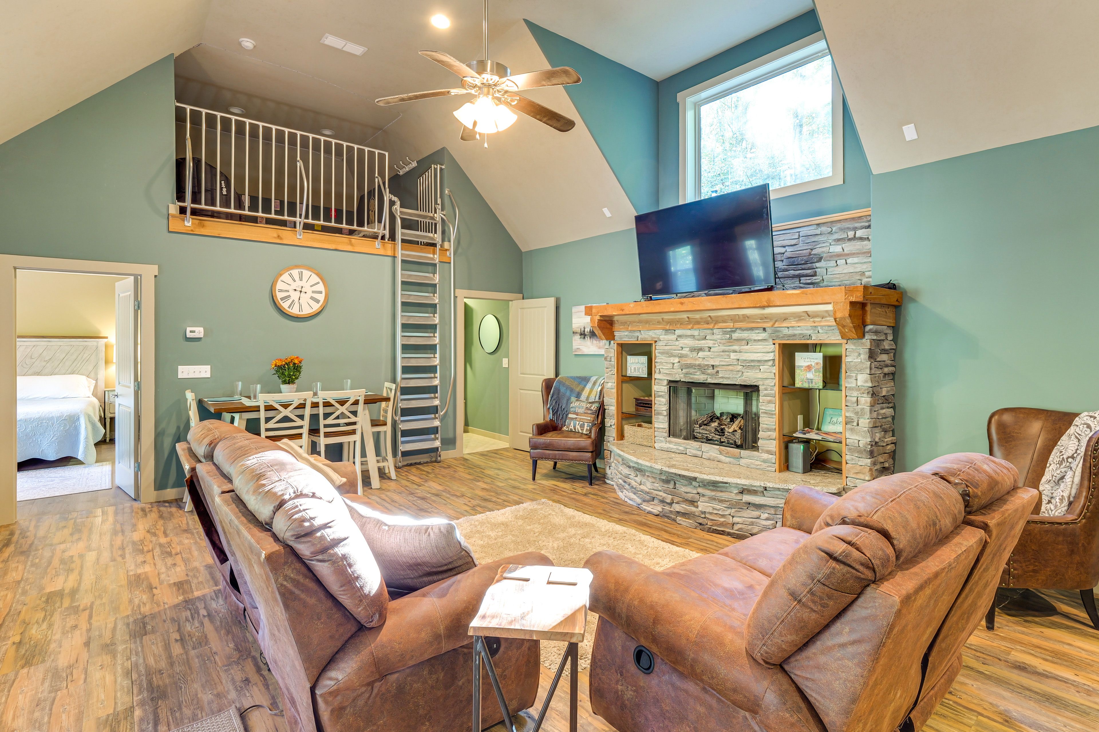 Living Room | Smart TV | Gas Fireplace | Queen Sleeper Sofa | 1st Floor