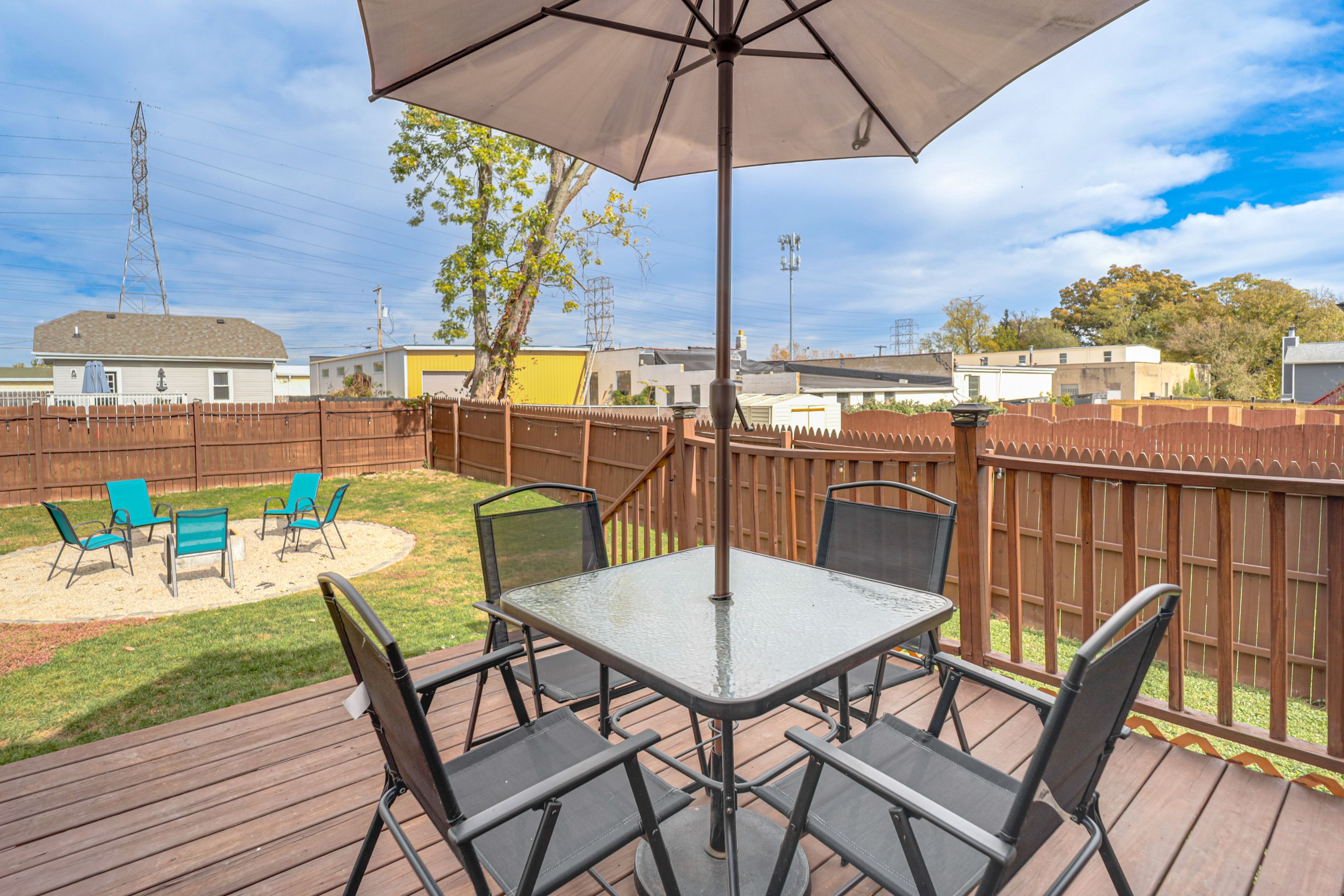 Back Deck | Fenced Yard