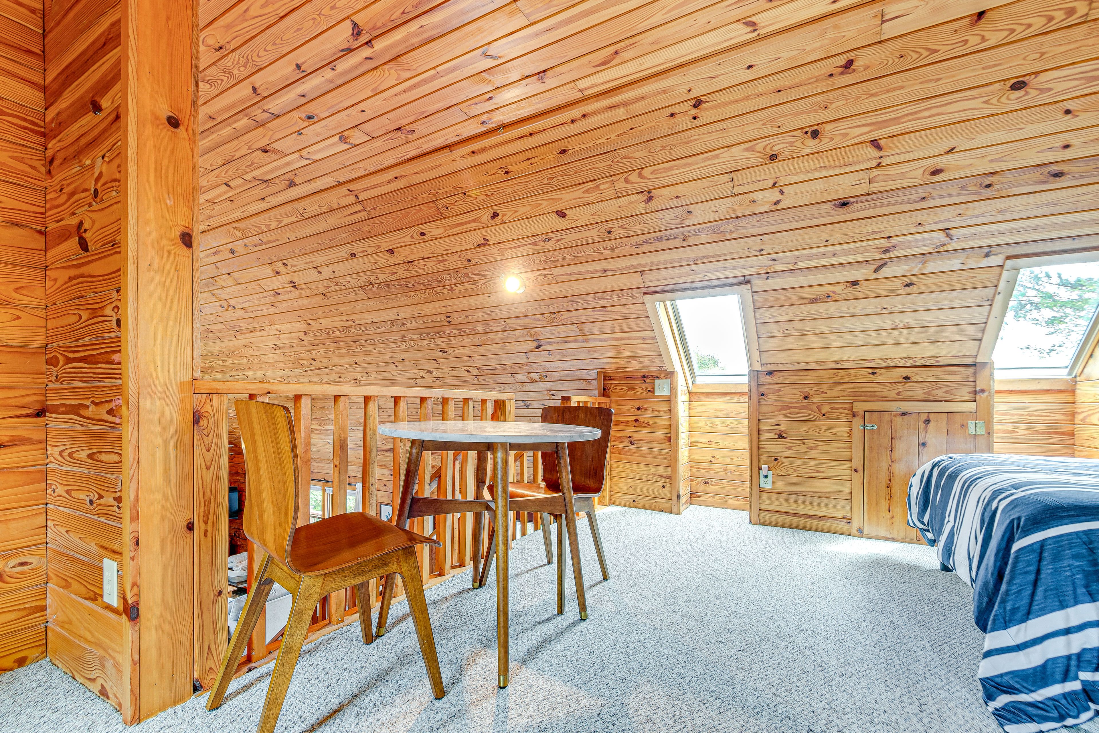 Bedroom 2 (Loft) | 2nd Floor | 2 Queen Beds | Designated Workspace