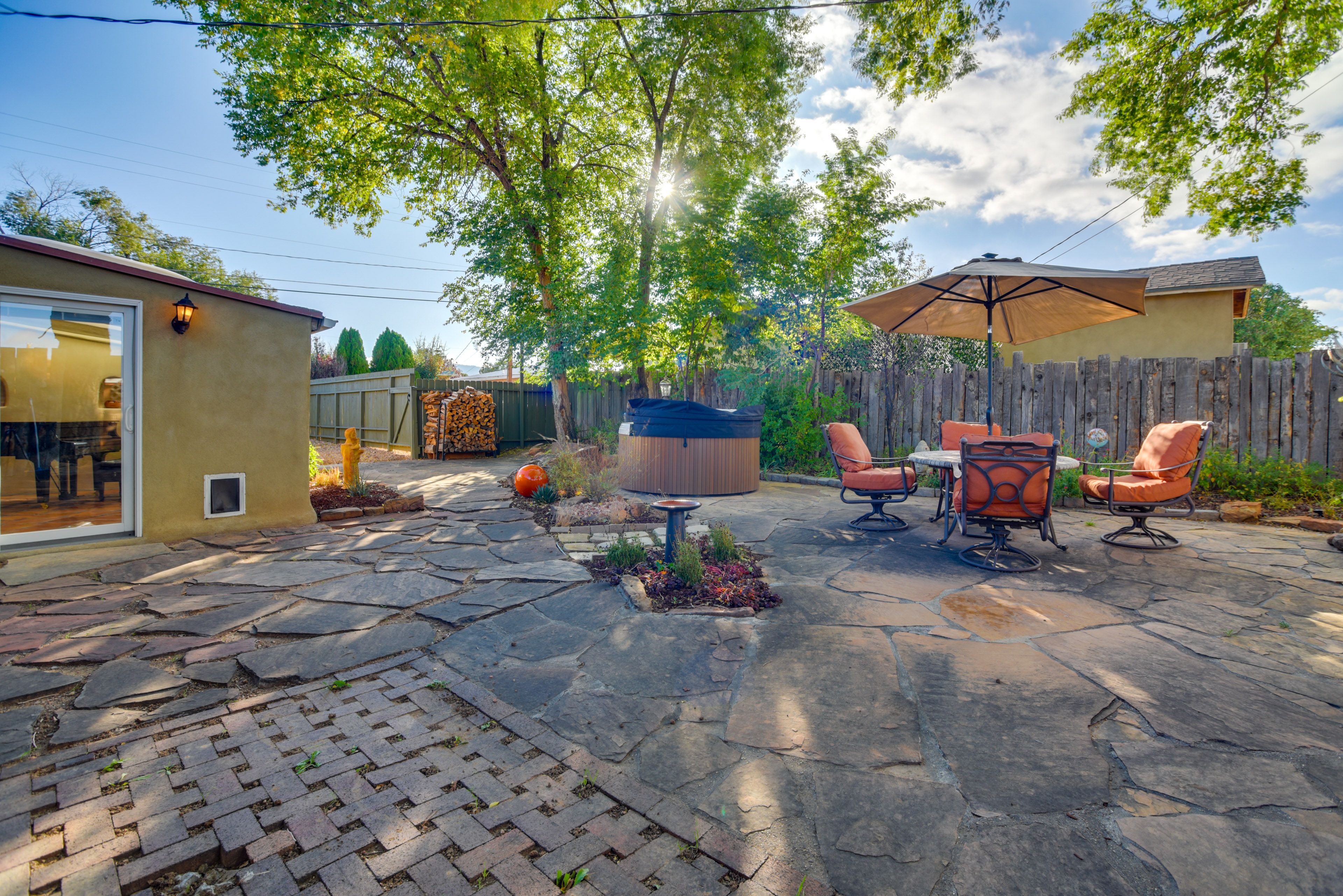 Patio | Dining Area | Private Hot Tub