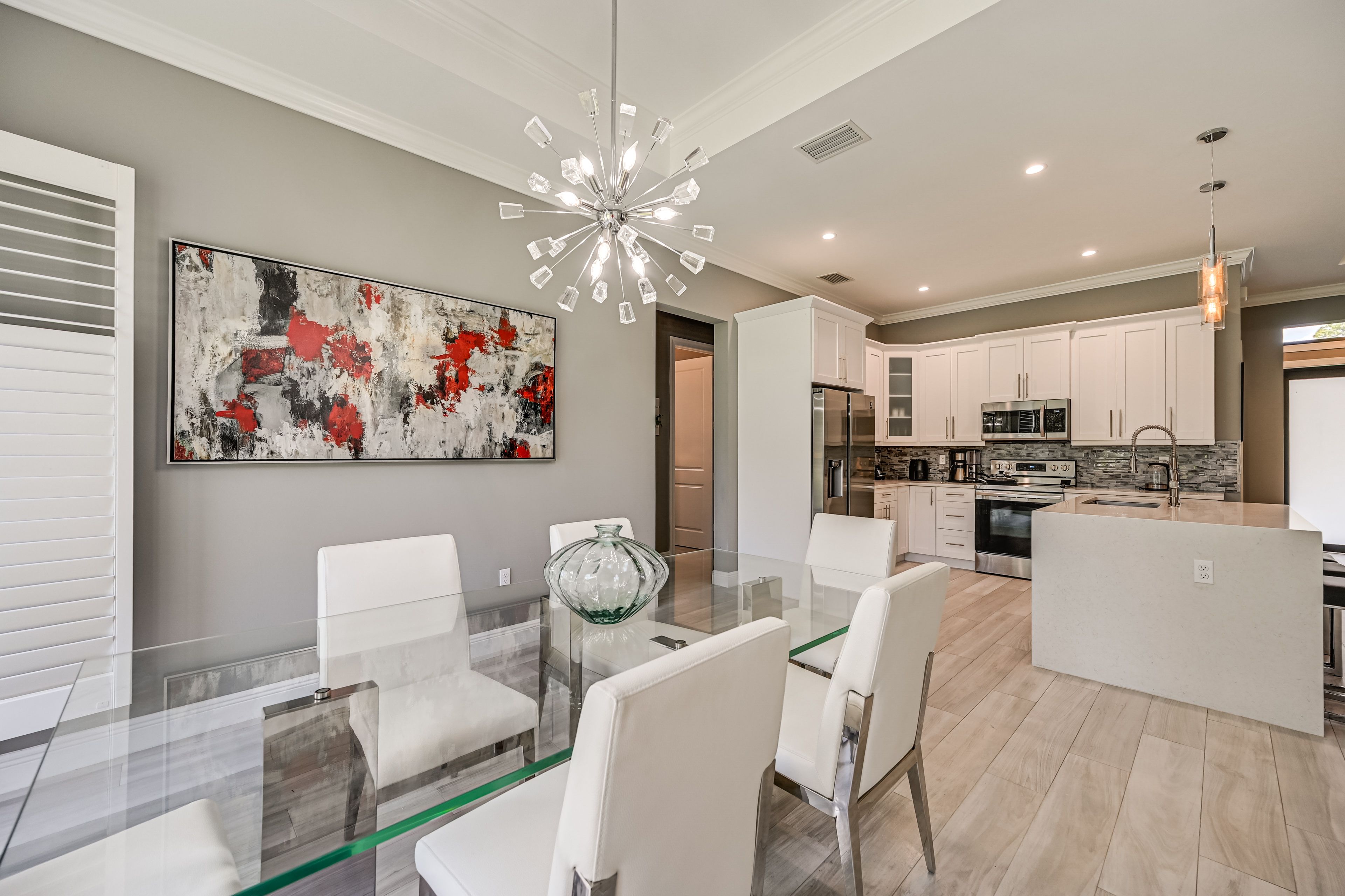 Dining Area | Single-Story Home | Central A/C & Heating