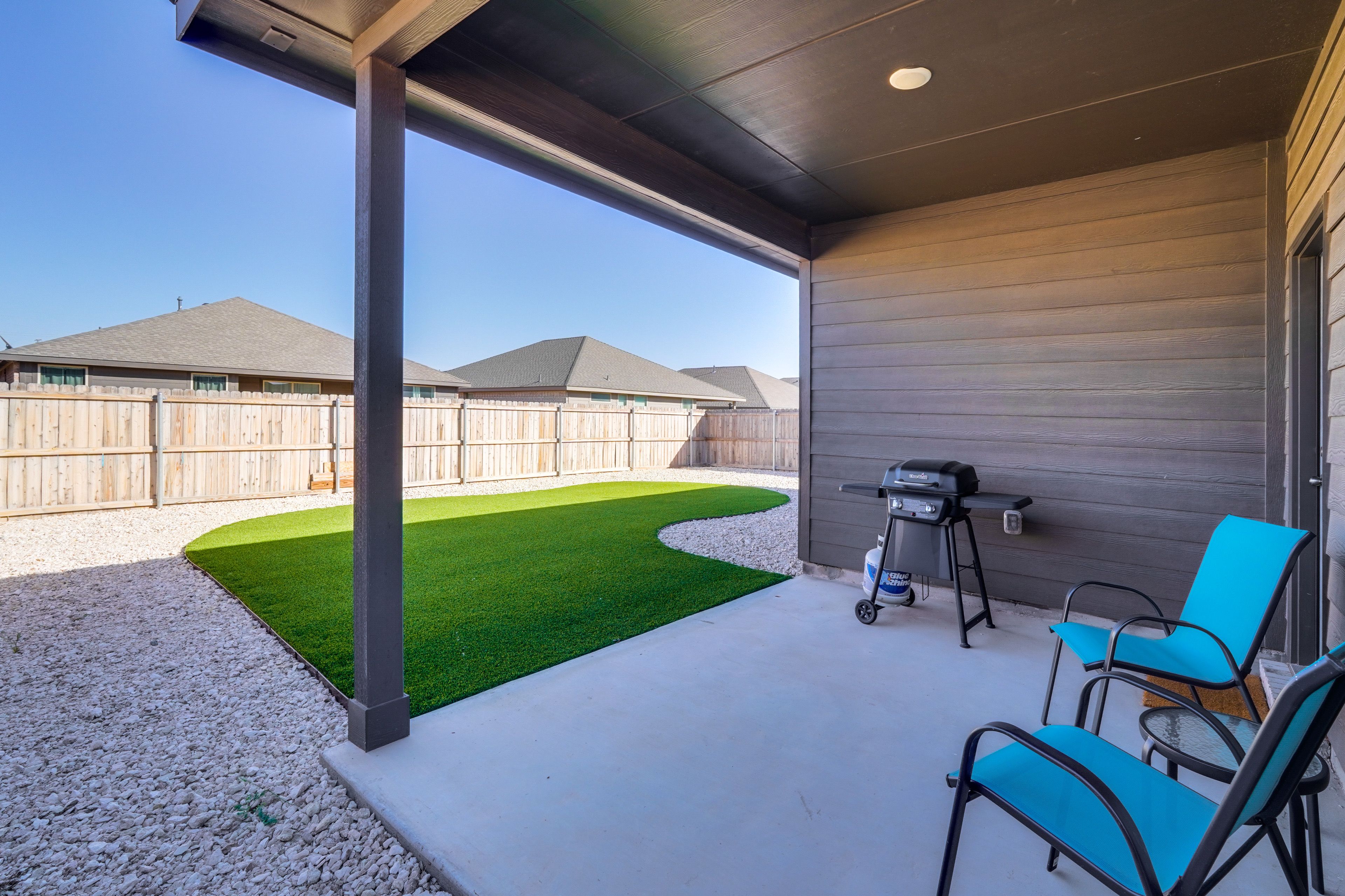 Covered Patio | Gas Grill | Fenced Backyard