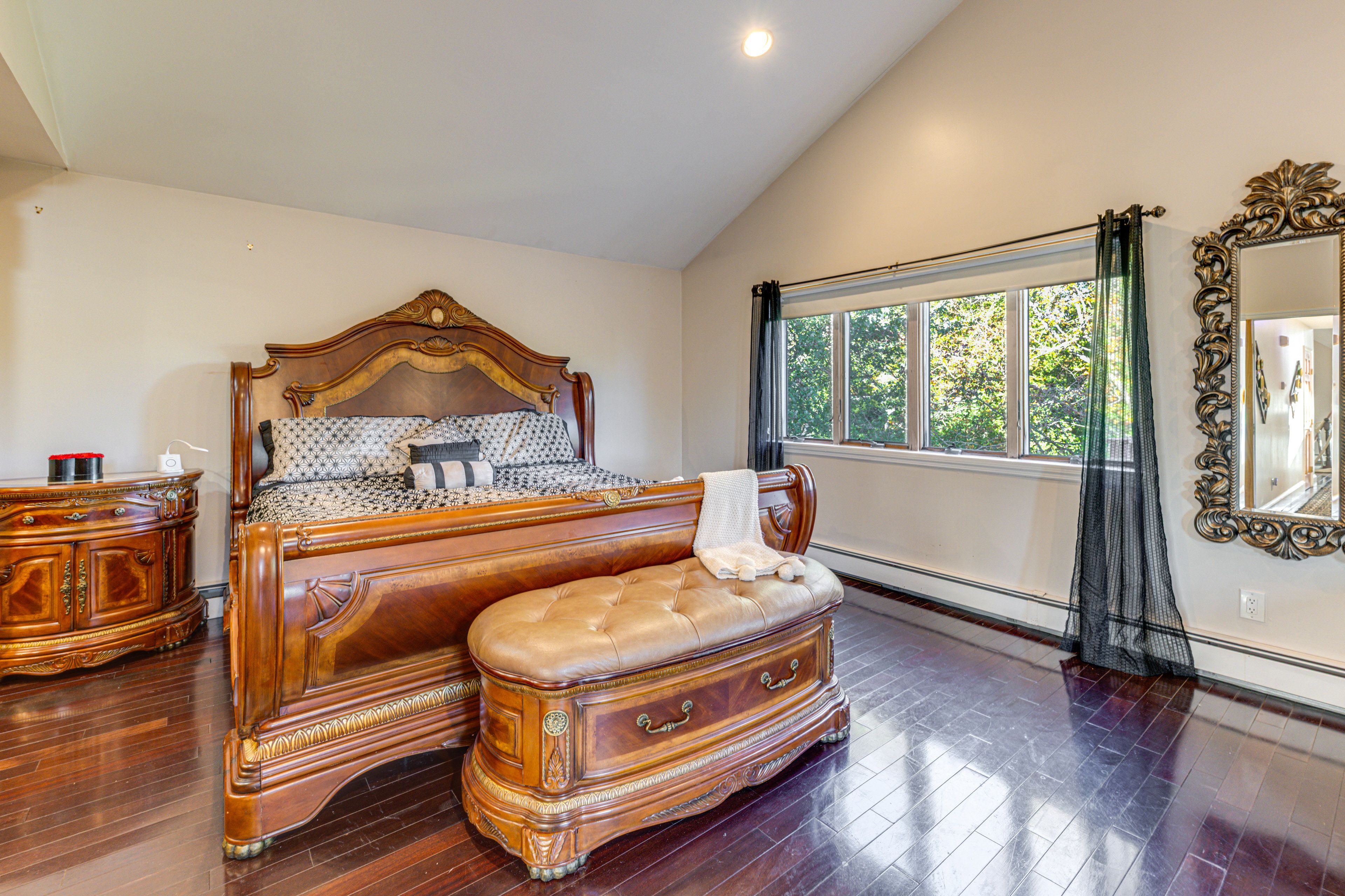 Bedroom 1 | King Bed | Walk-In Closet | Hangers