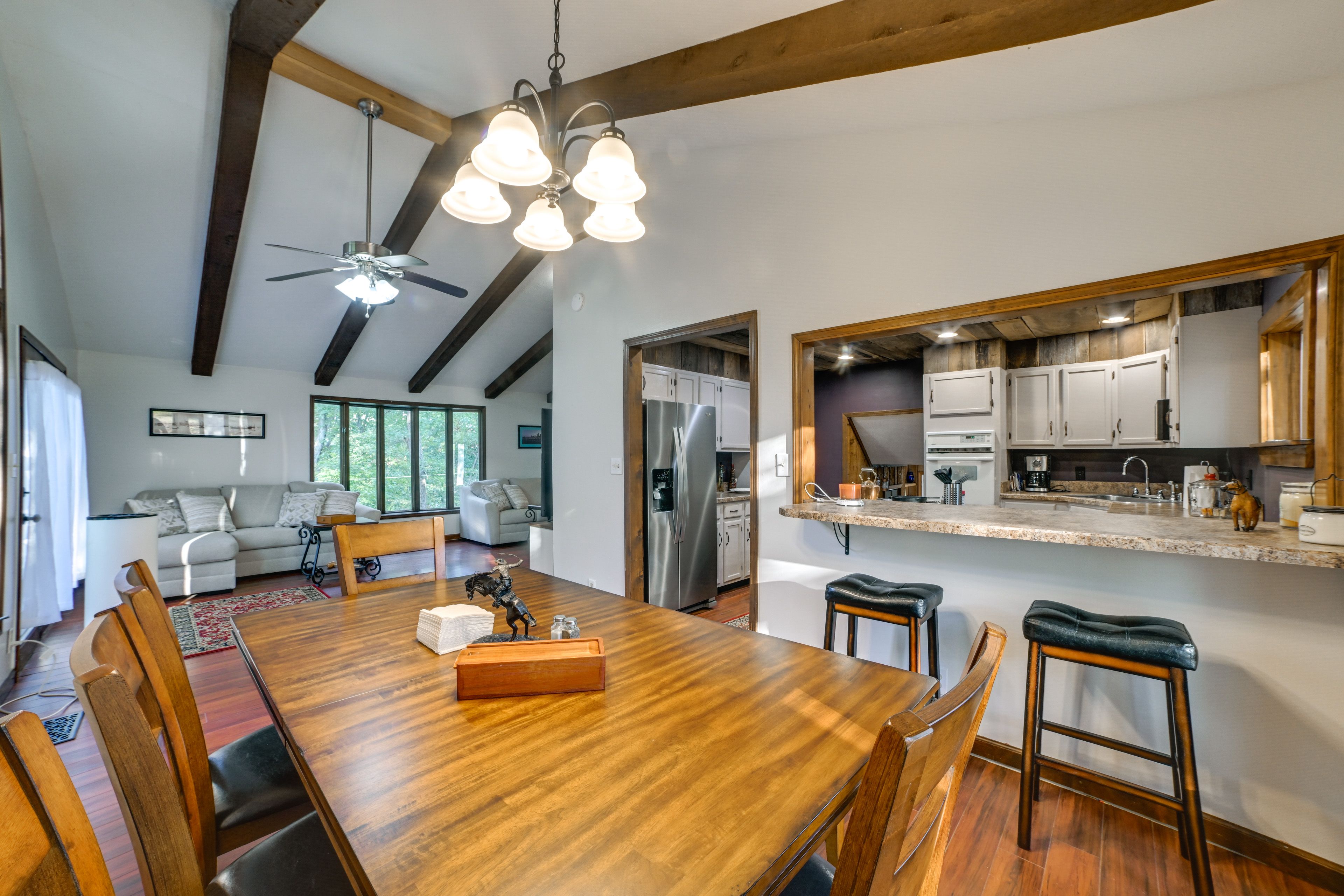 Dining Area | 3-Story Home | Open Floor Plan | Central A/C & Heating