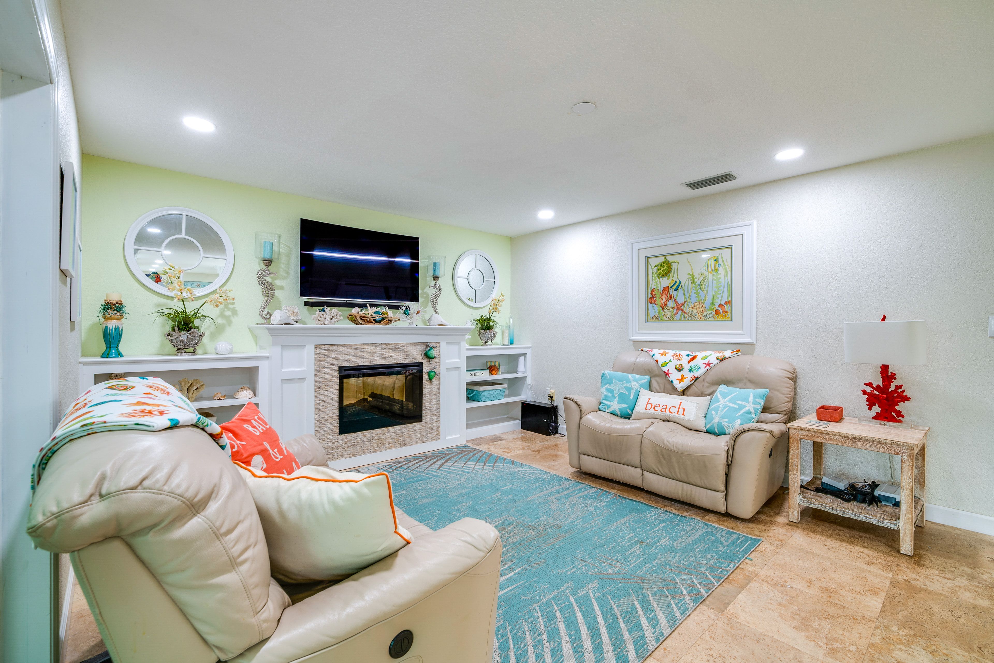 Property Interior | Single-Story Home | Free WiFi | Central A/C & Heating