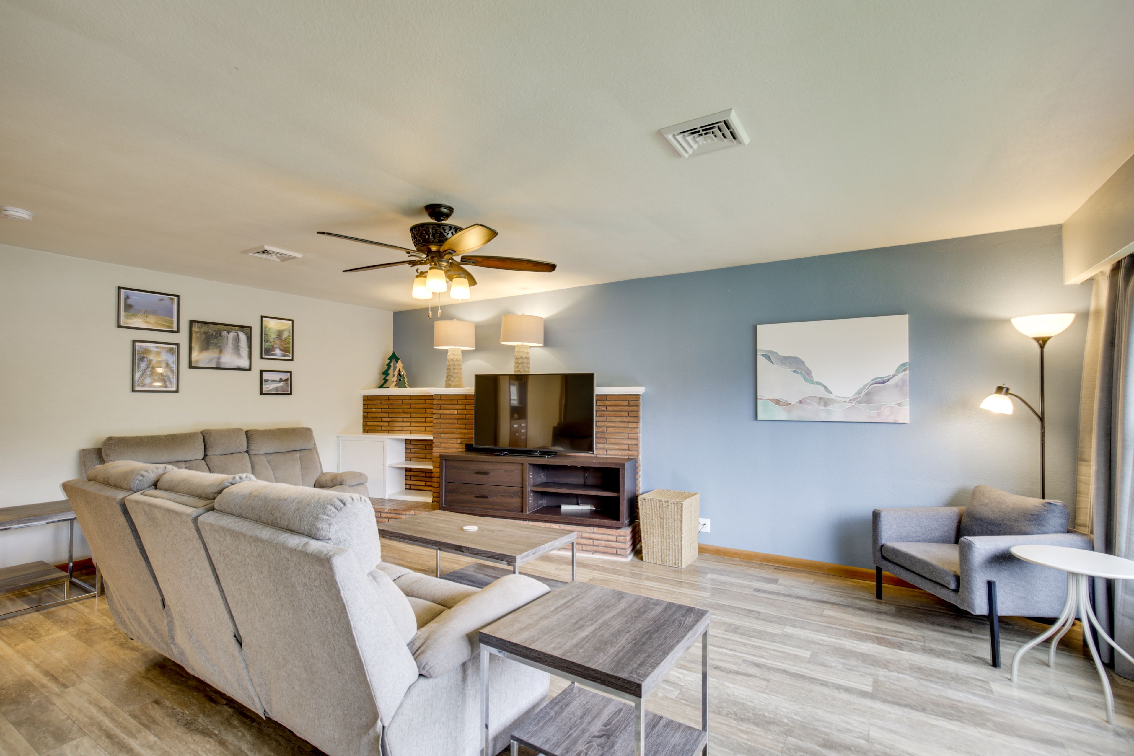 Property Interior | Single-Story Home | Free WiFi | Central A/C & Heating