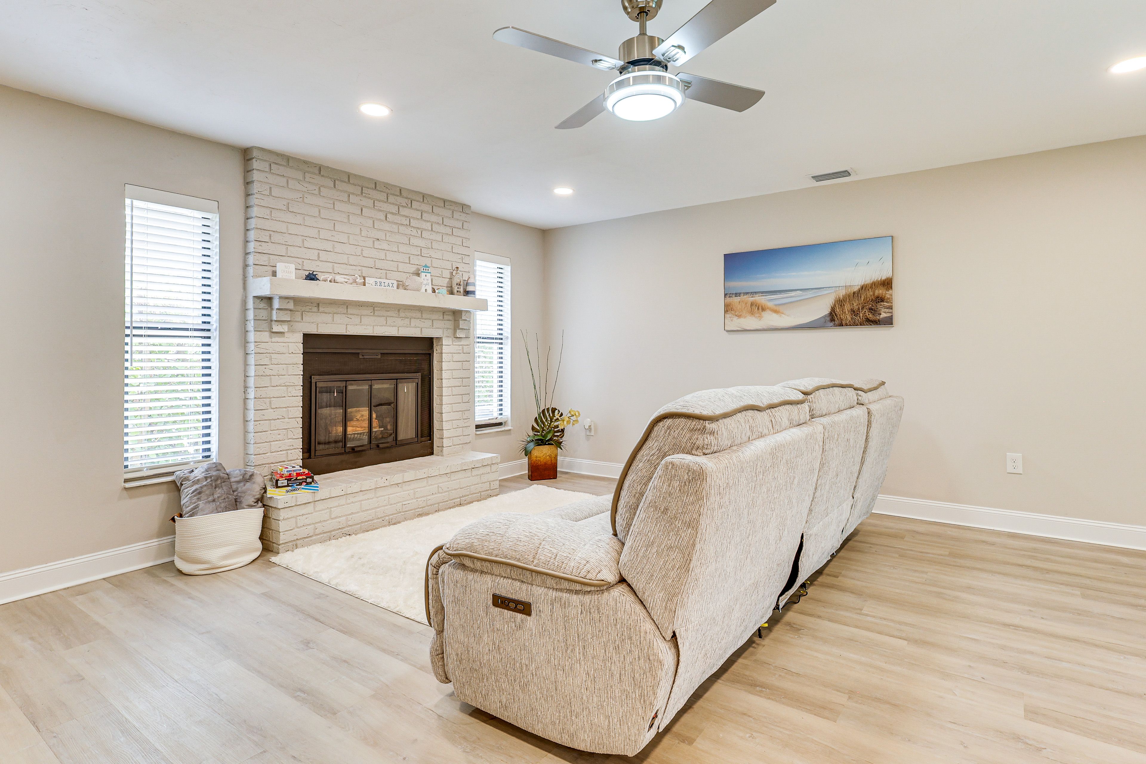 Back Living Area | Wood-Burning Fireplace | Board Games