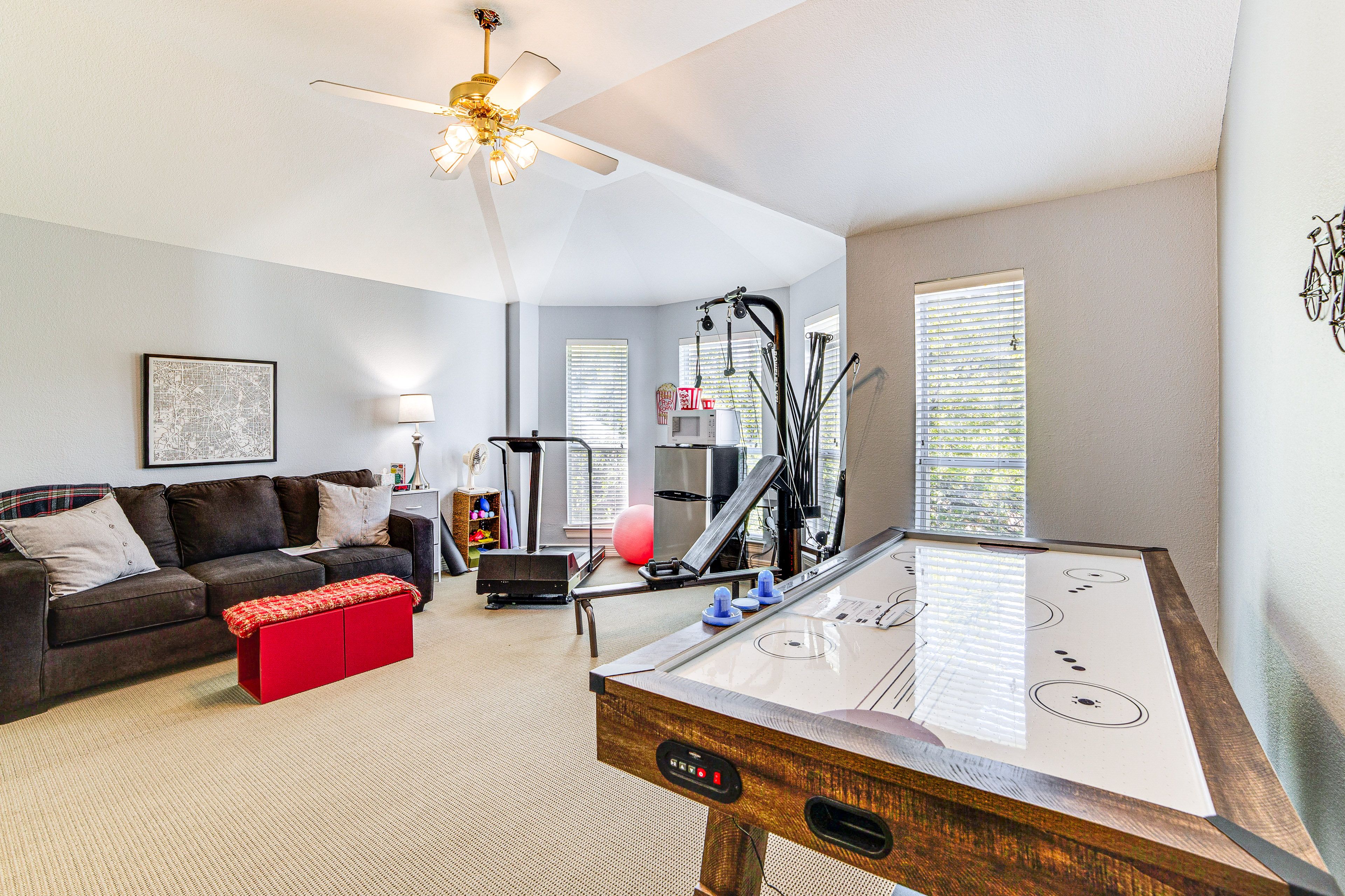Recreation Room | Full Sleeper Sofa | Treadmill | BowFlex | 3rd Floor
