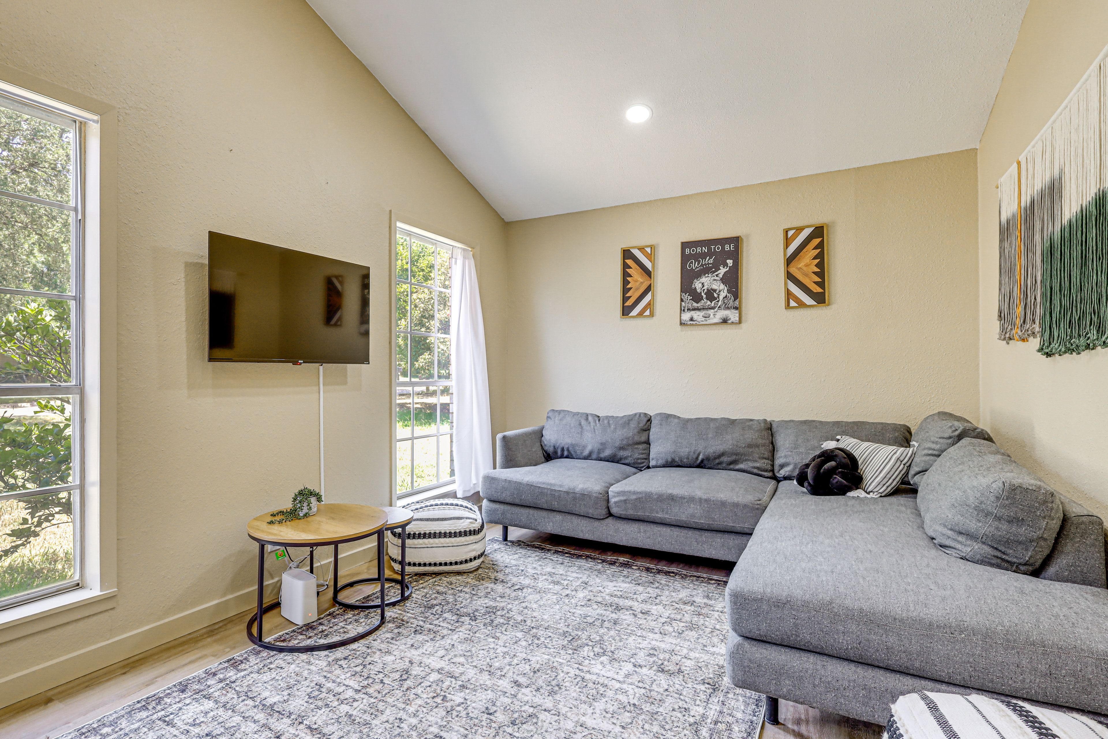 Property Interior | Single-Story Home | Free WiFi | Central A/C & Heating