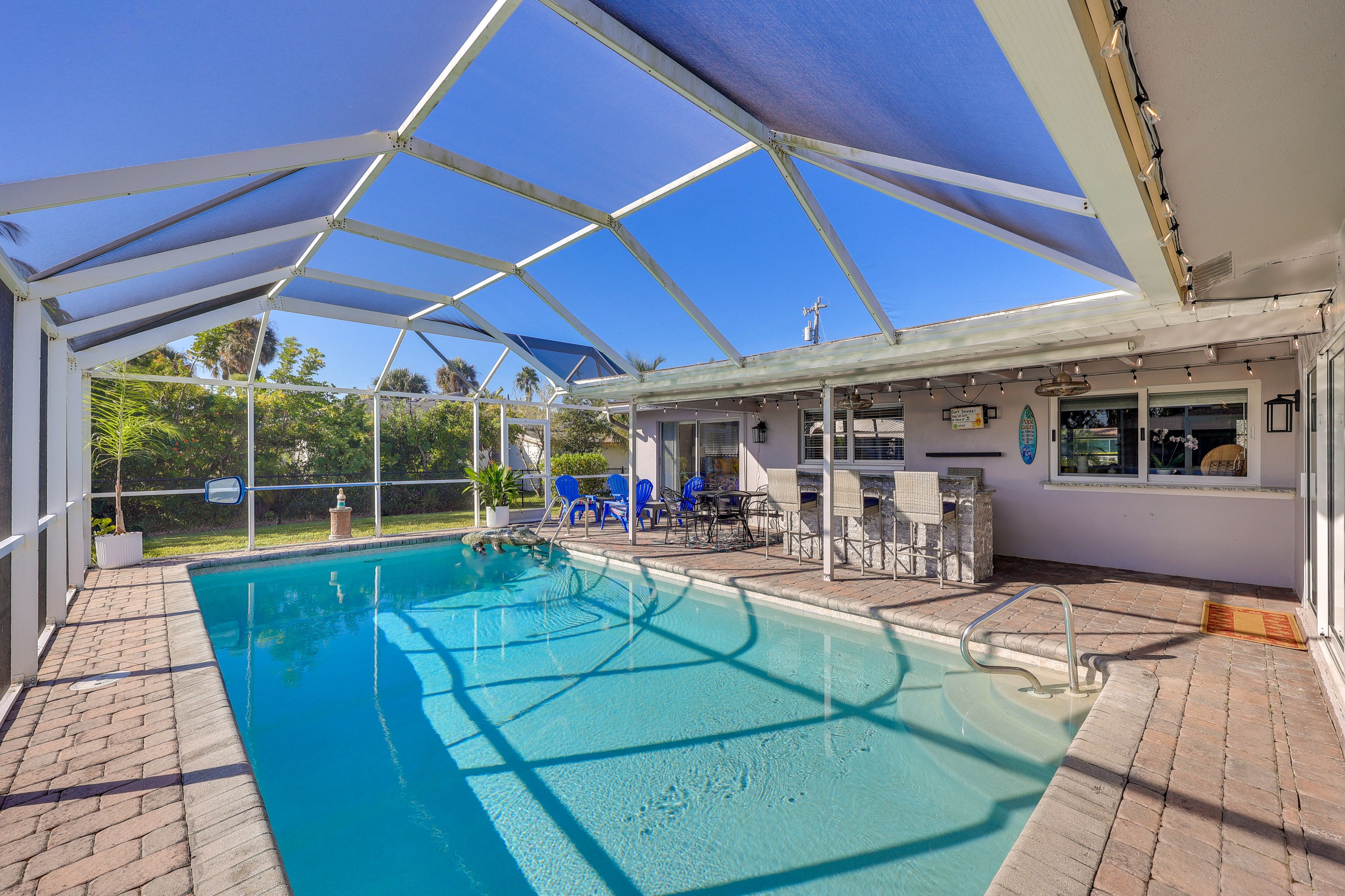 North Fort Myers Vacation Rental | 3BR | 2BA | 1,779 Sq Ft | 2 Steps to Access