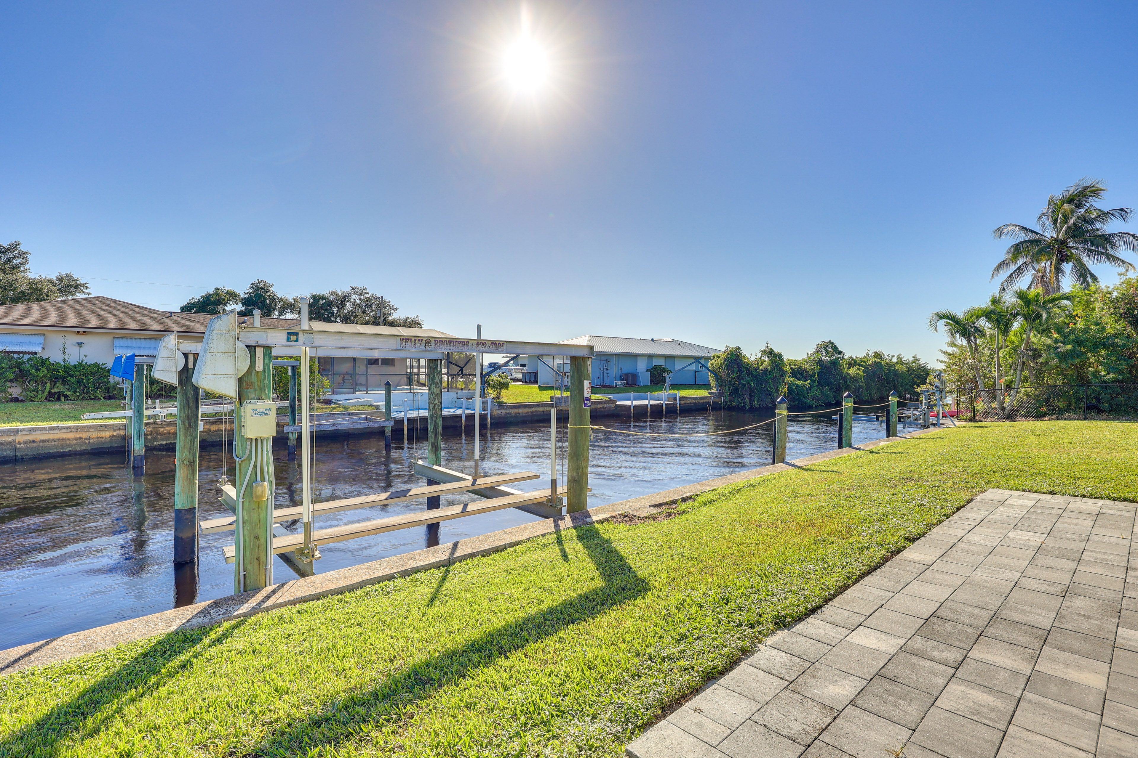 Private Boat Dock | Canal Access