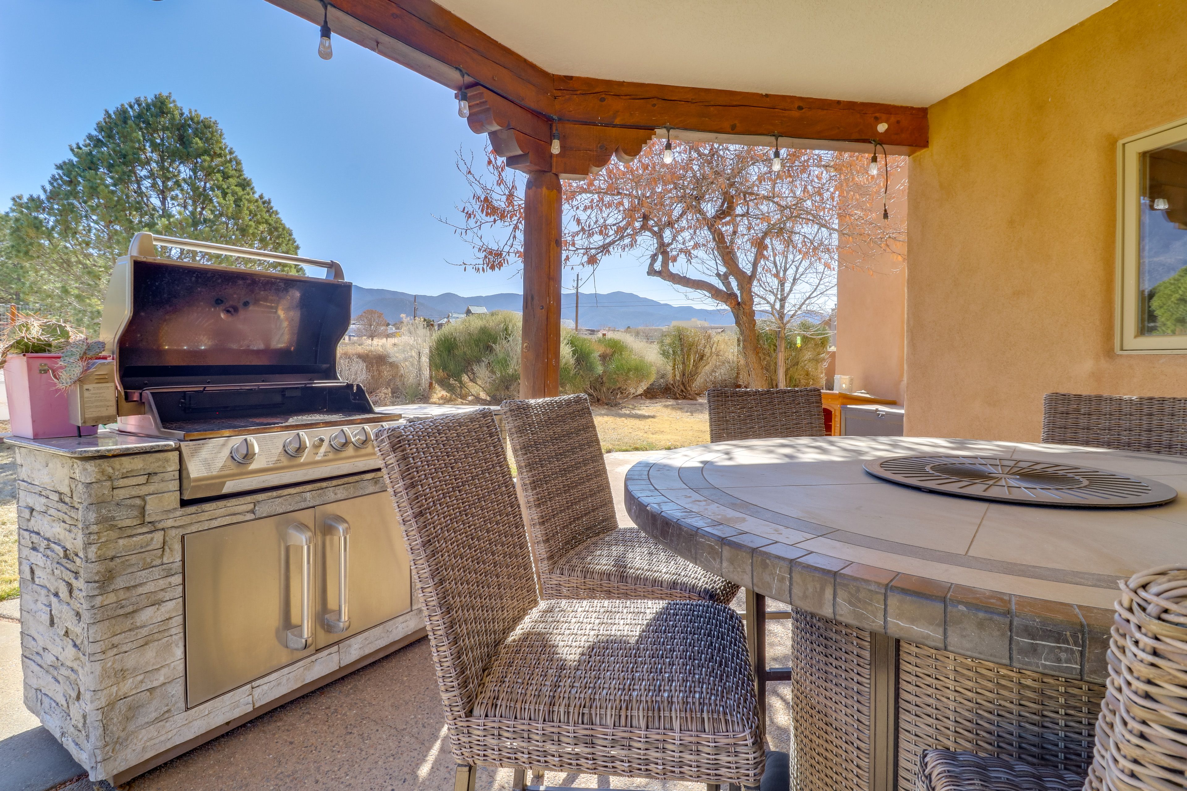 Covered Patio | Mountain Views