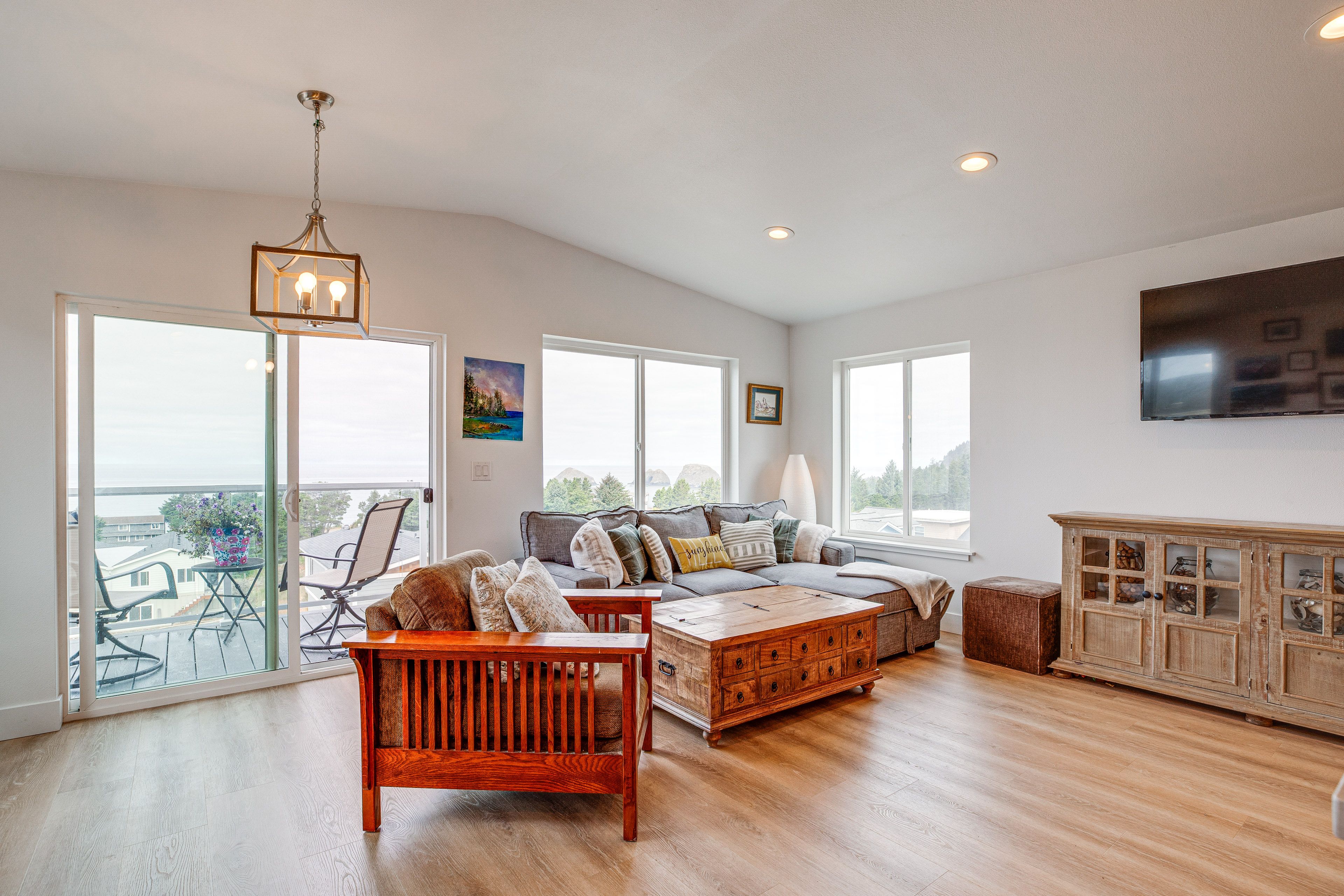 Living Room | Queen Sleeper Sofa | Mini-Split A/C & Heating