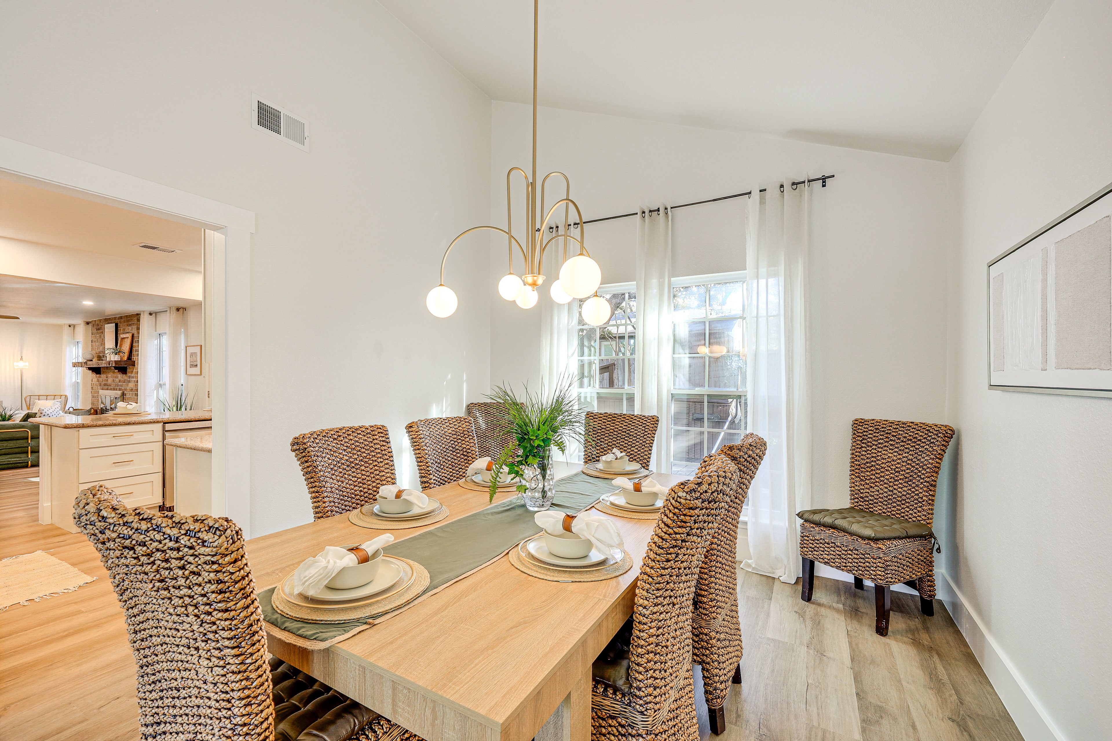Dining Area | Dishware & Flatware Provided | 1st Floor