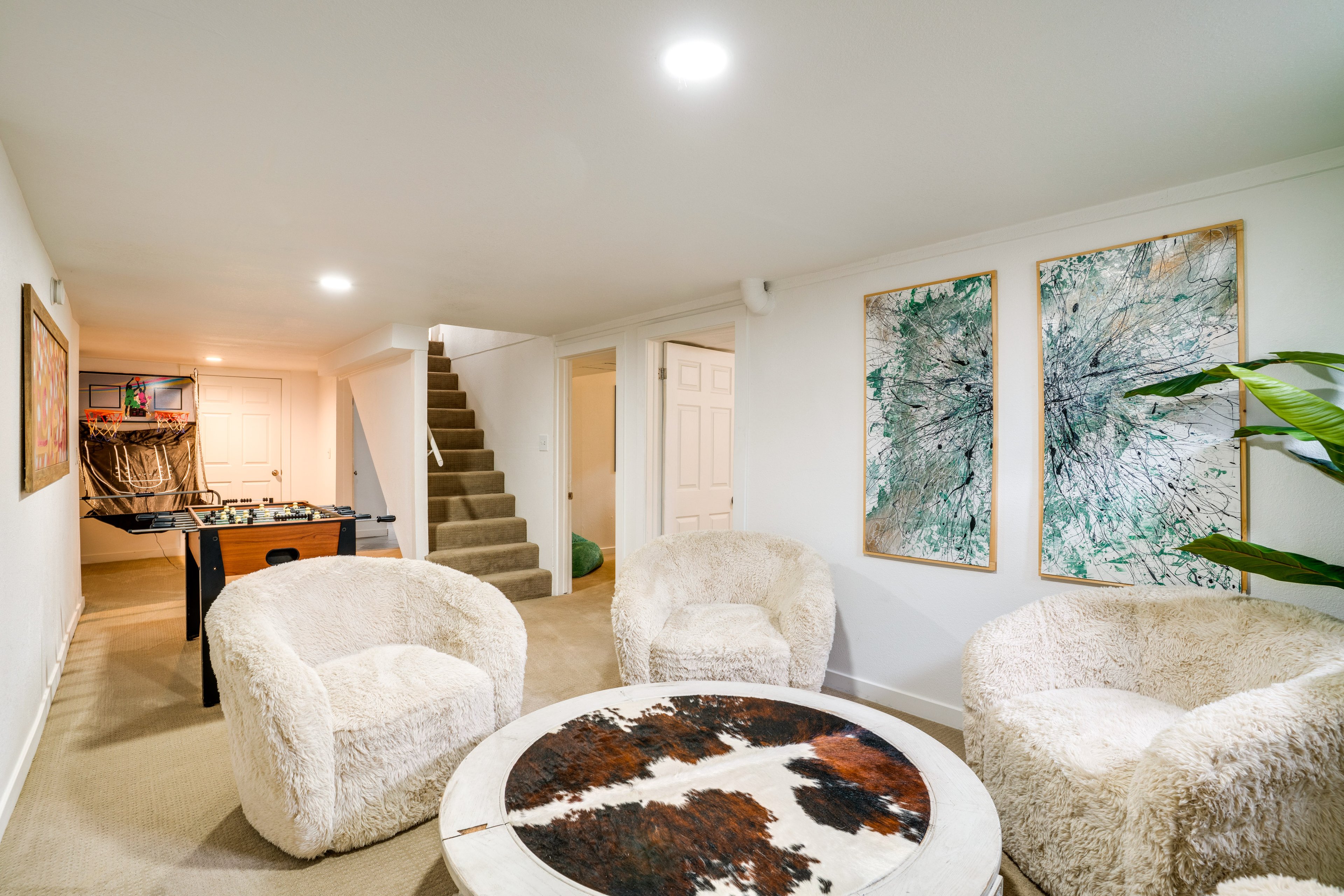 Game Room | 2-Story Home | Central Heating & A/C