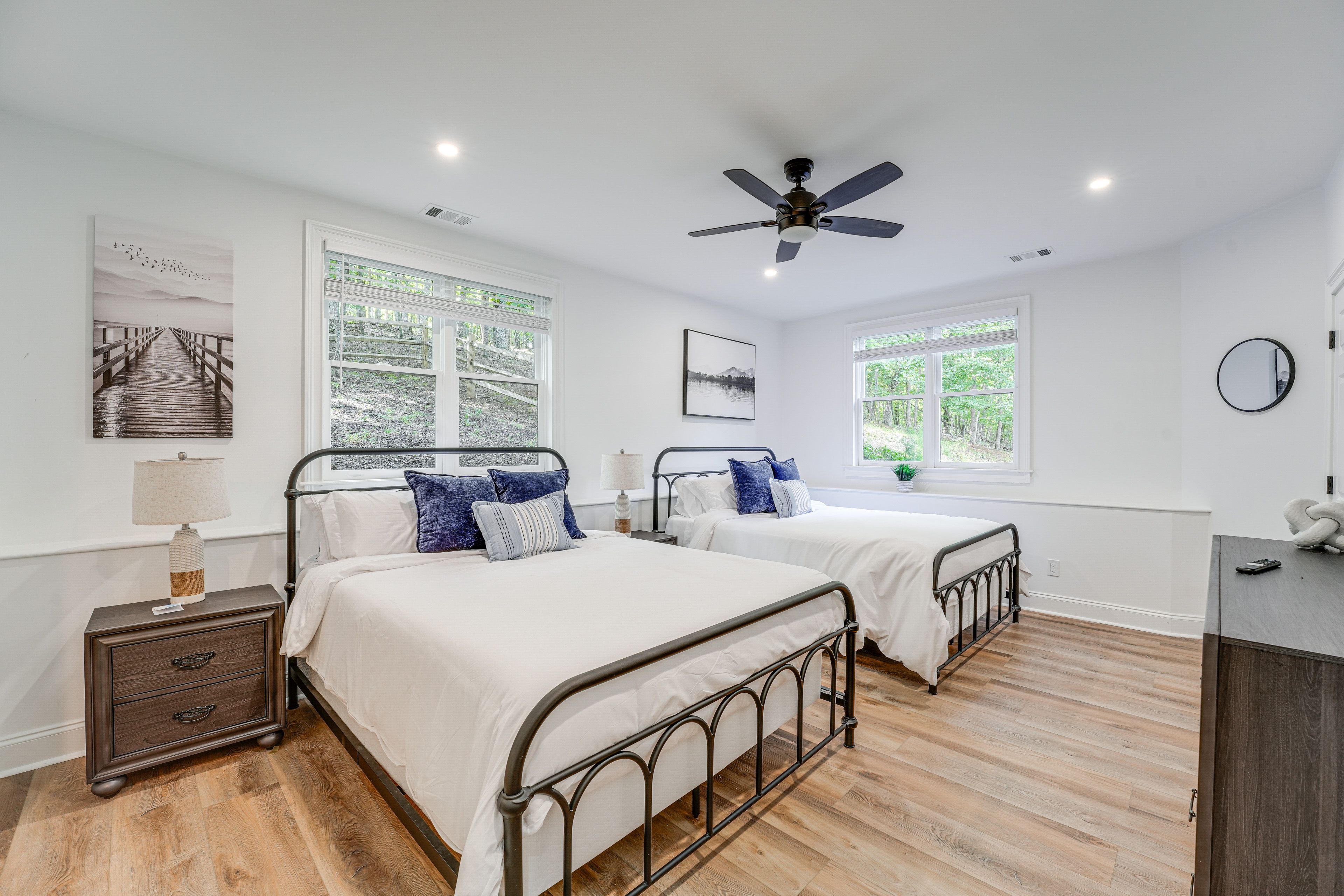 Bedroom 2 | Lower Floor | 2 Queen Beds