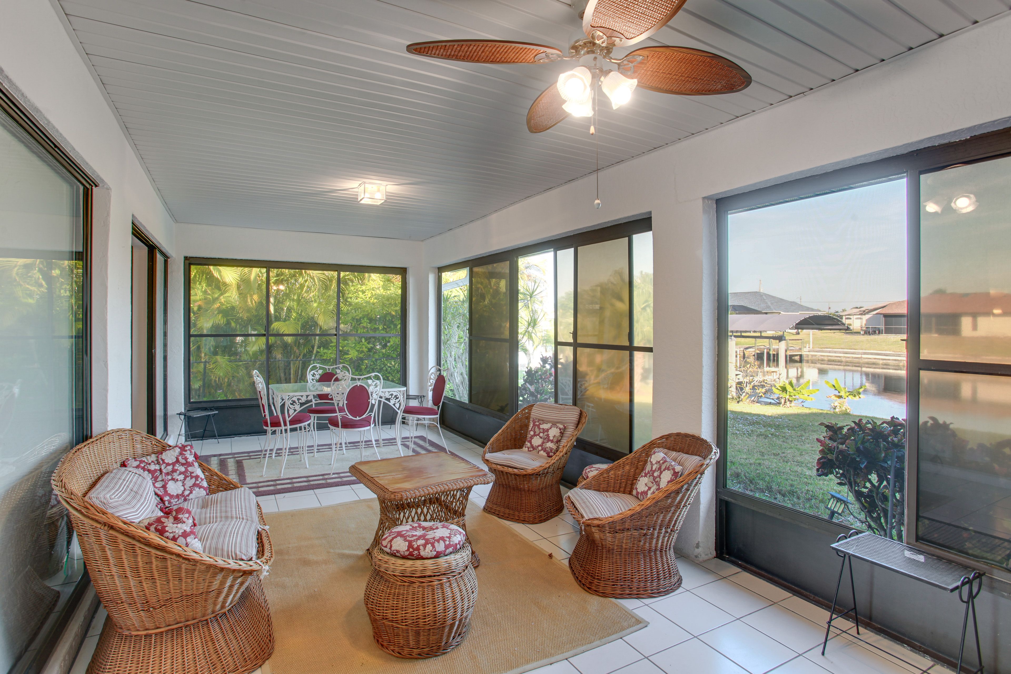 Furnished Sunroom | Canal Views