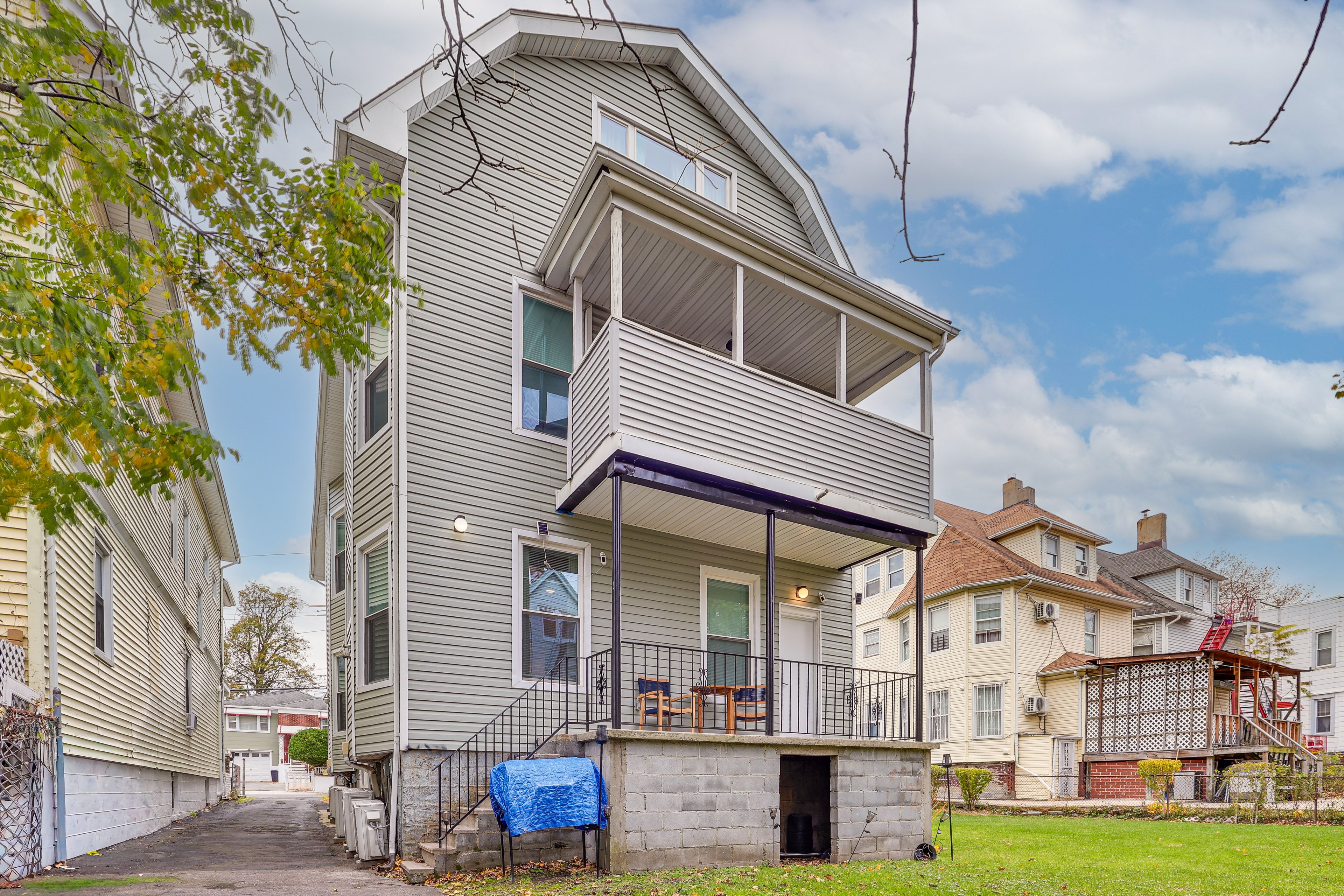 Building Exterior | Lower-Level Unit | Free Street Parking