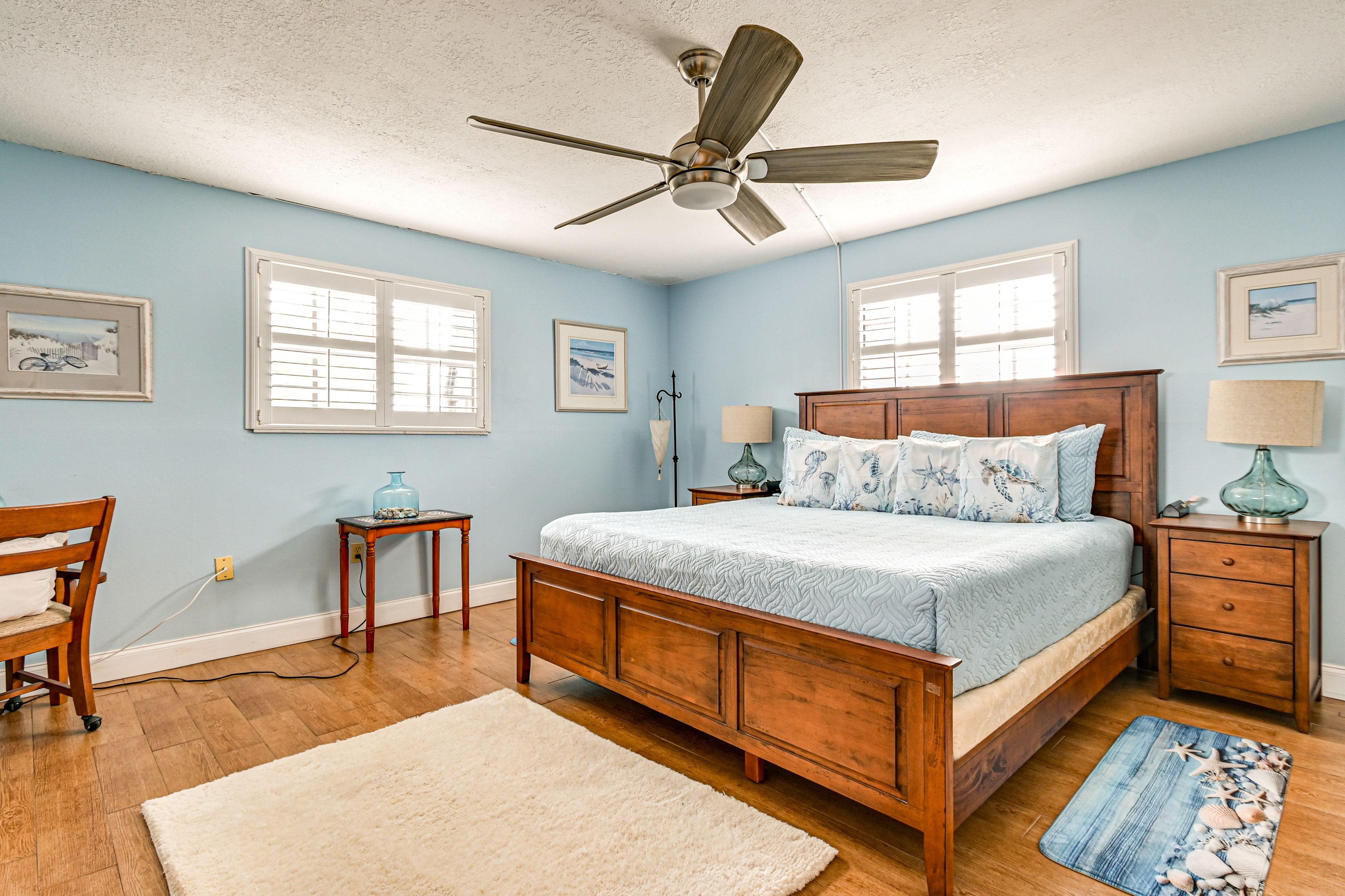 Bedroom 1 | 2nd Floor | King Bed | Smart TV | Linens Provided