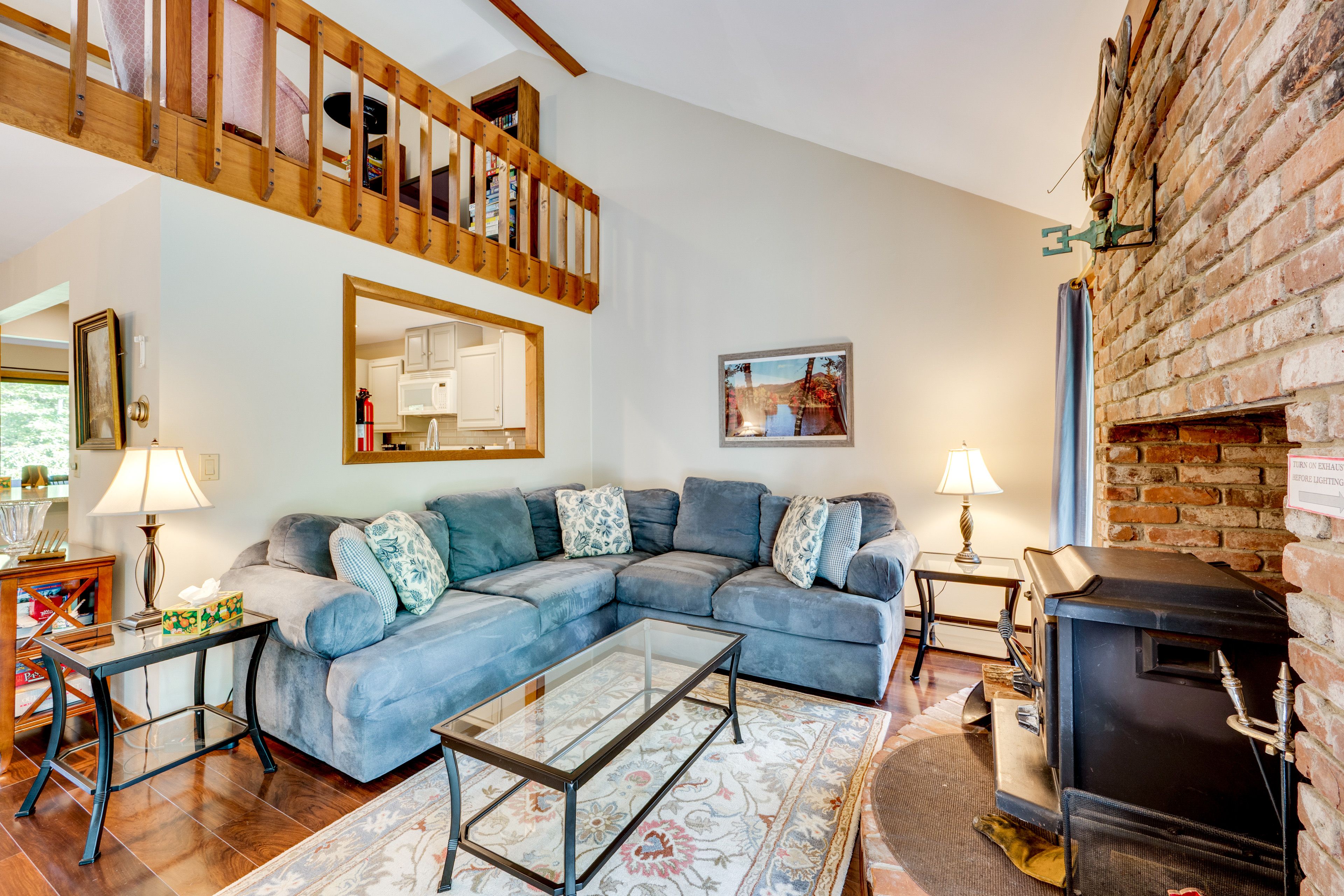 Living Room | Main Level | Wood-Burning Stove | Free WiFi