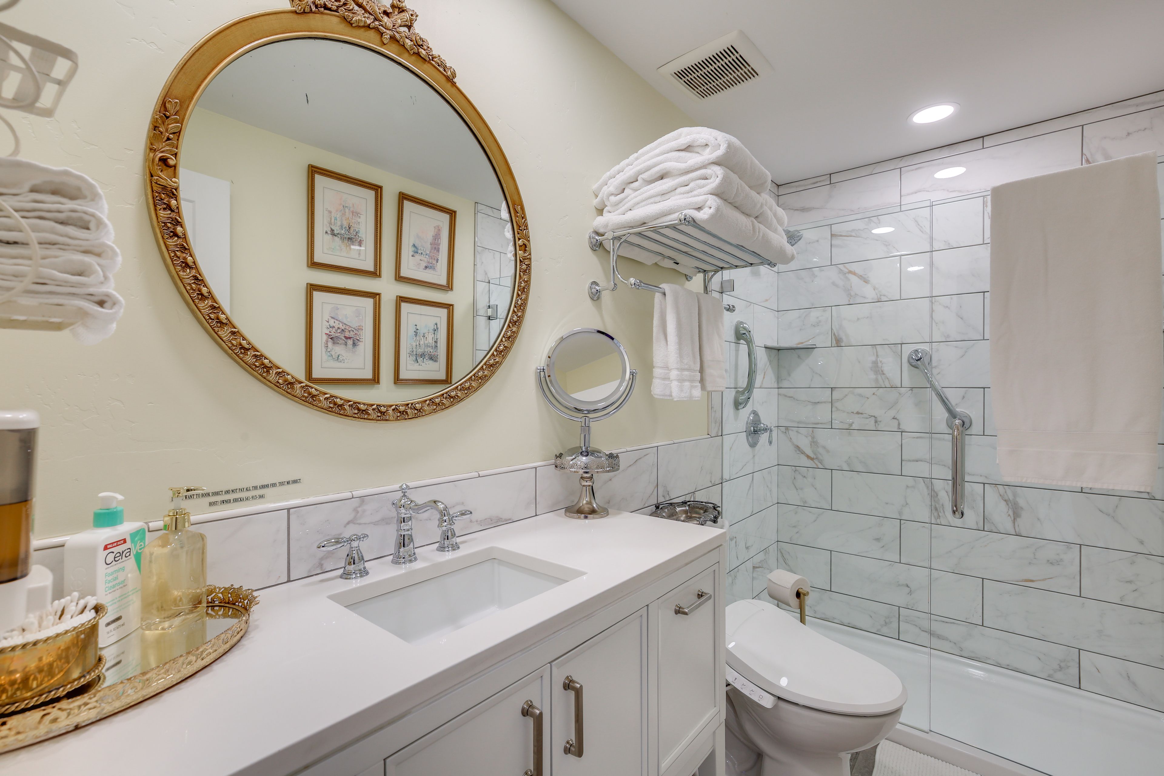 Bathroom | Grab Rails | Towels Provided