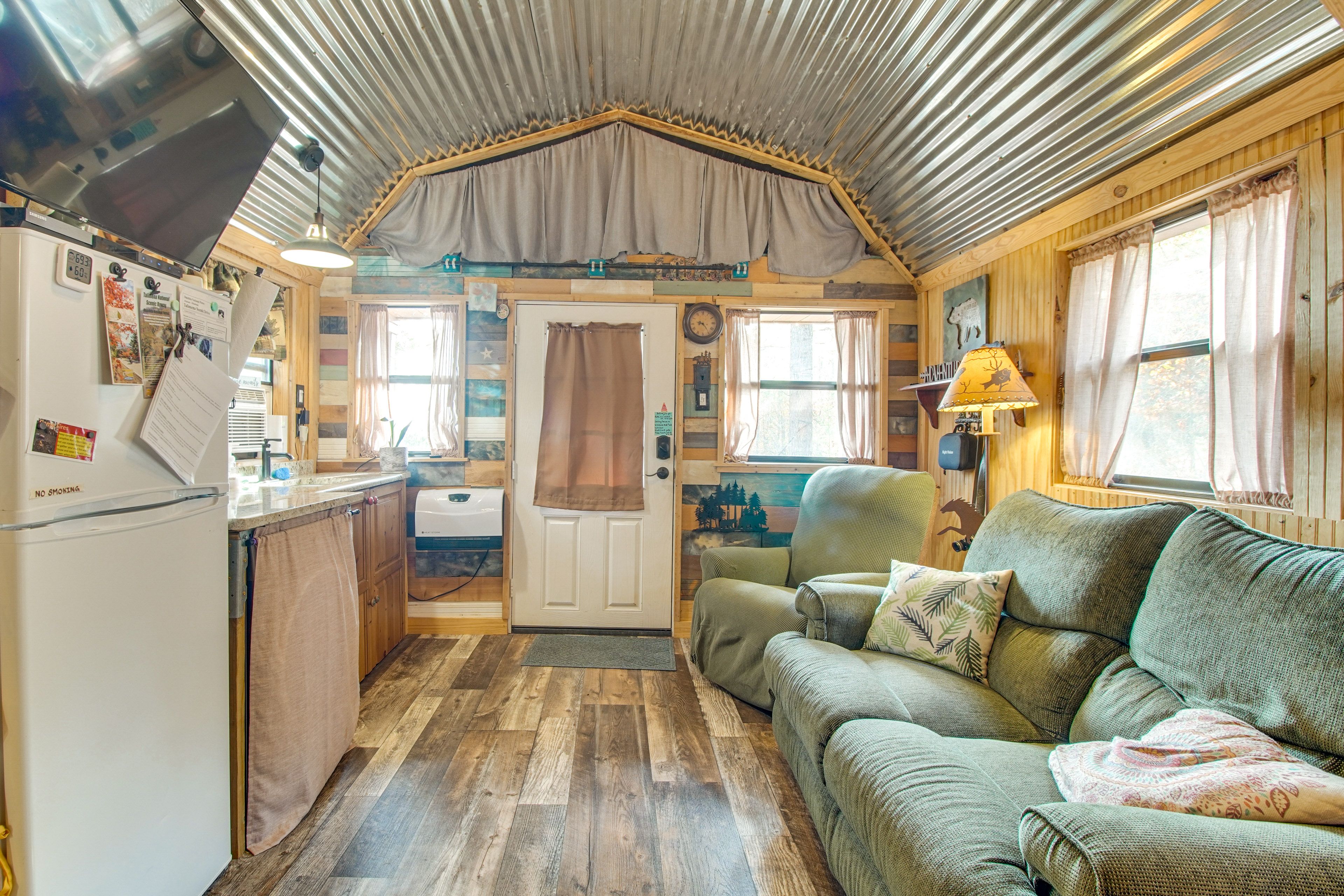 Living Area | Sleeping Loft | Queen Bed