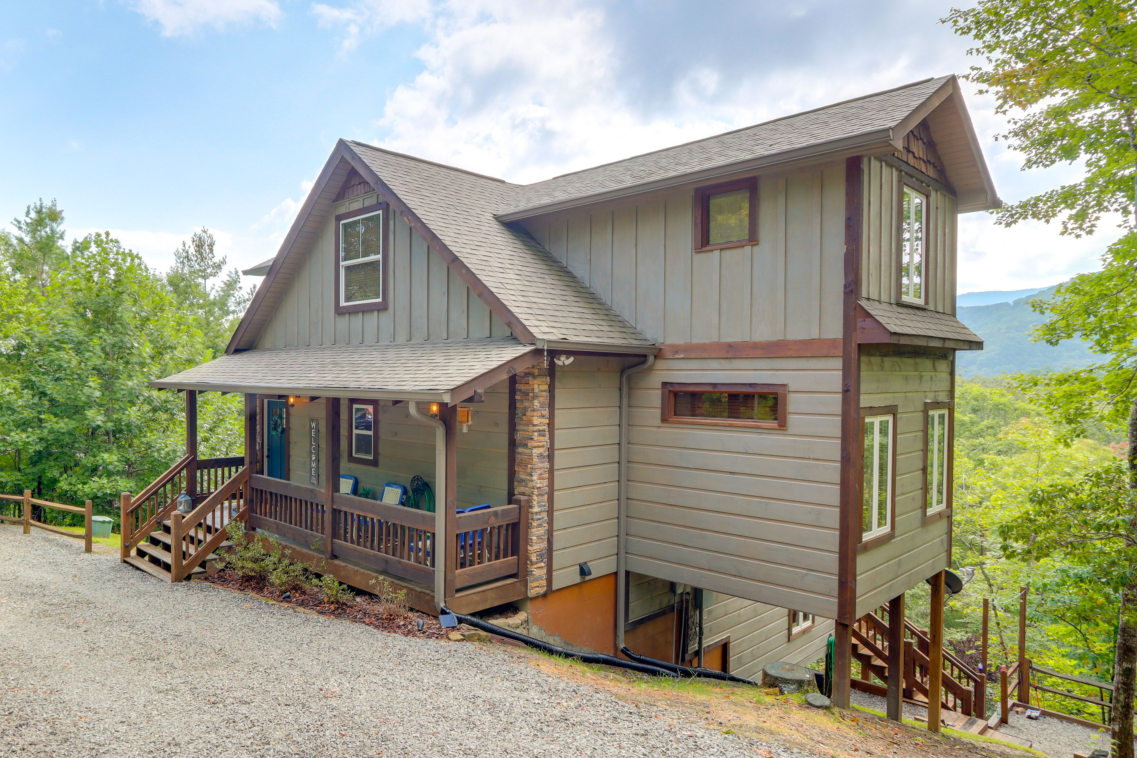 Property Exterior | Multi-Level Cabin