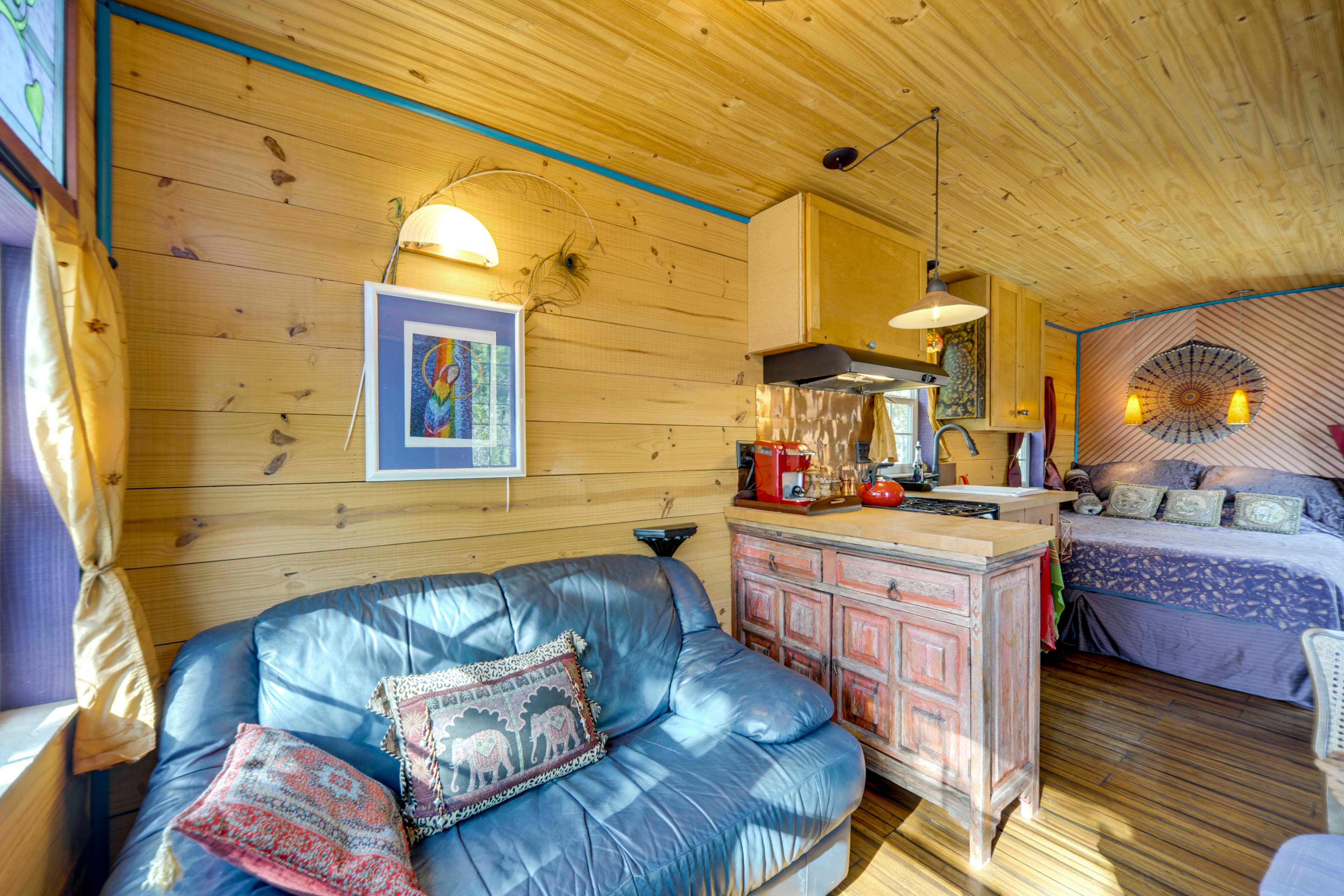 Studio Interior | Free WiFi | Central A/C & Heat | 2-Person Dining Table